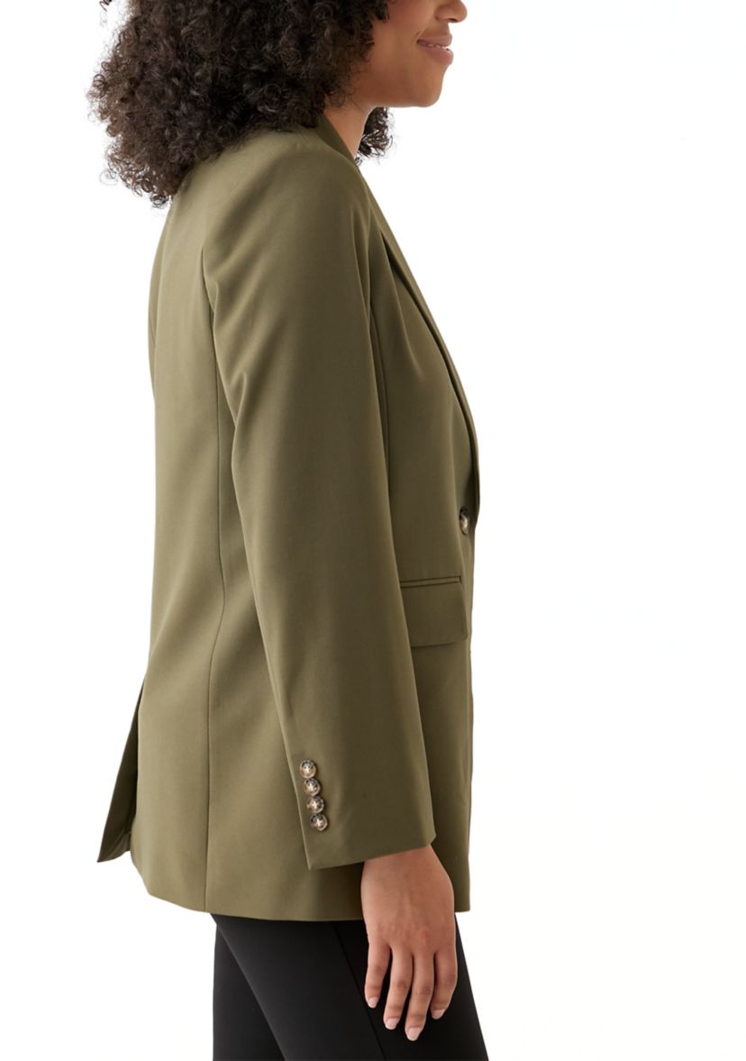Womens Woven Long Suit Separate Jacket