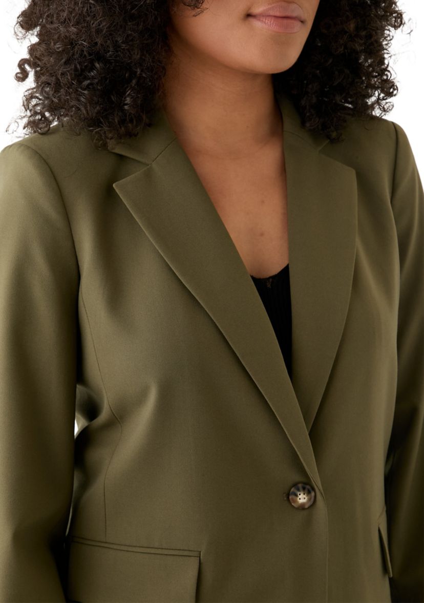 Womens Woven Long Suit Separate Jacket