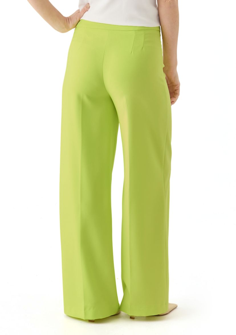 Womens Wide Leg Crepe Pants