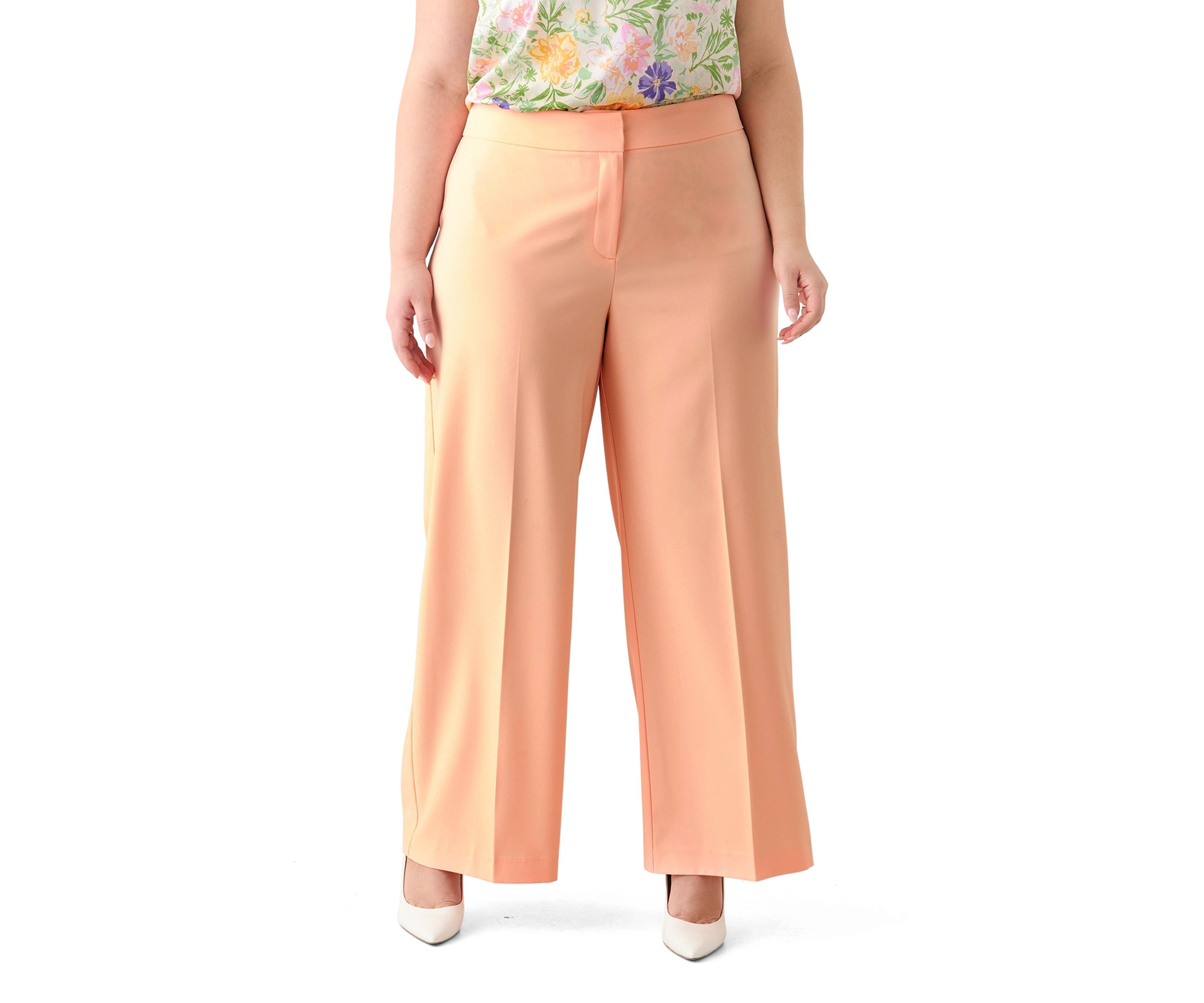 Plus Size Crepe Wide Leg Pants
