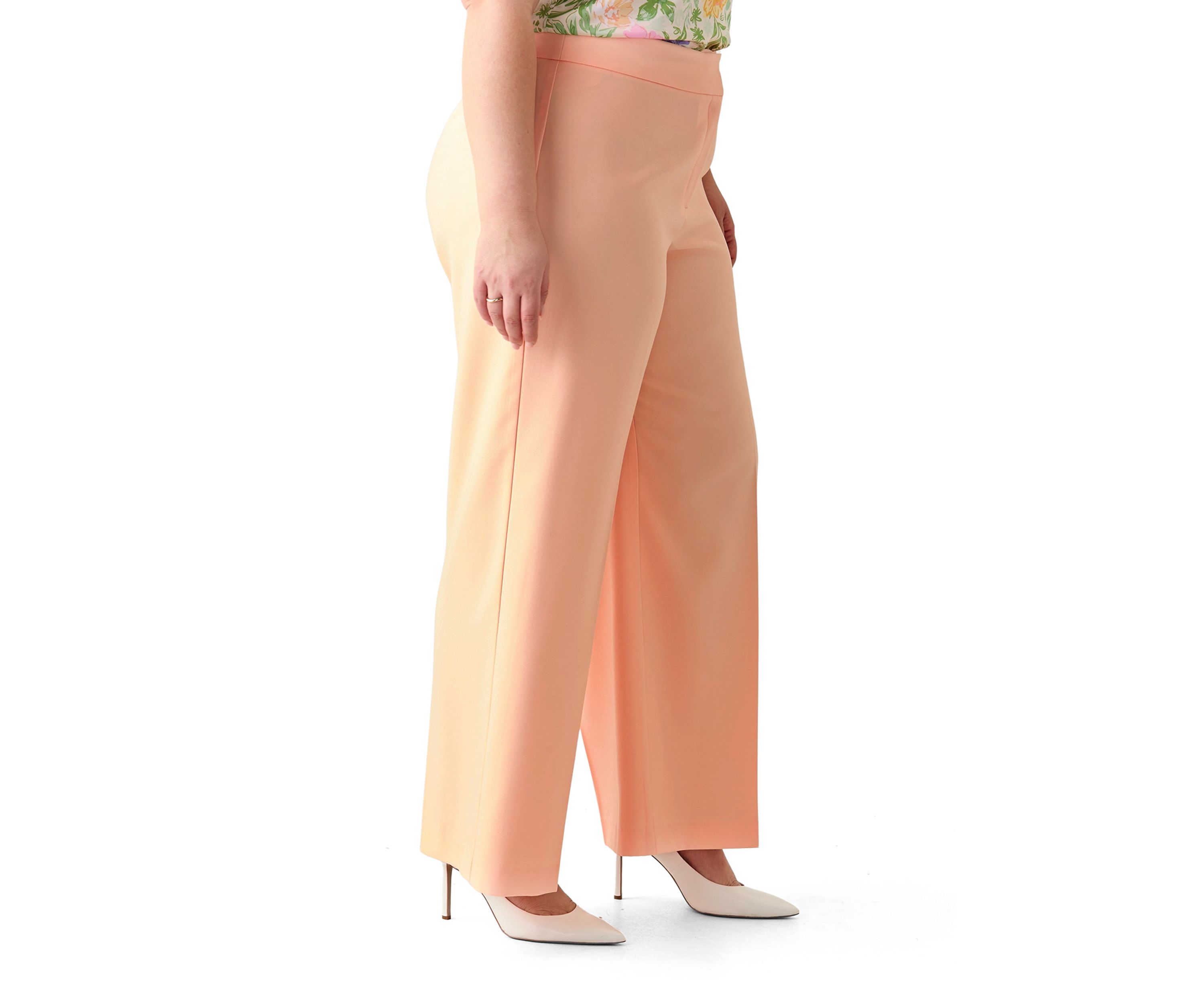 Plus Size Crepe Wide Leg Pants