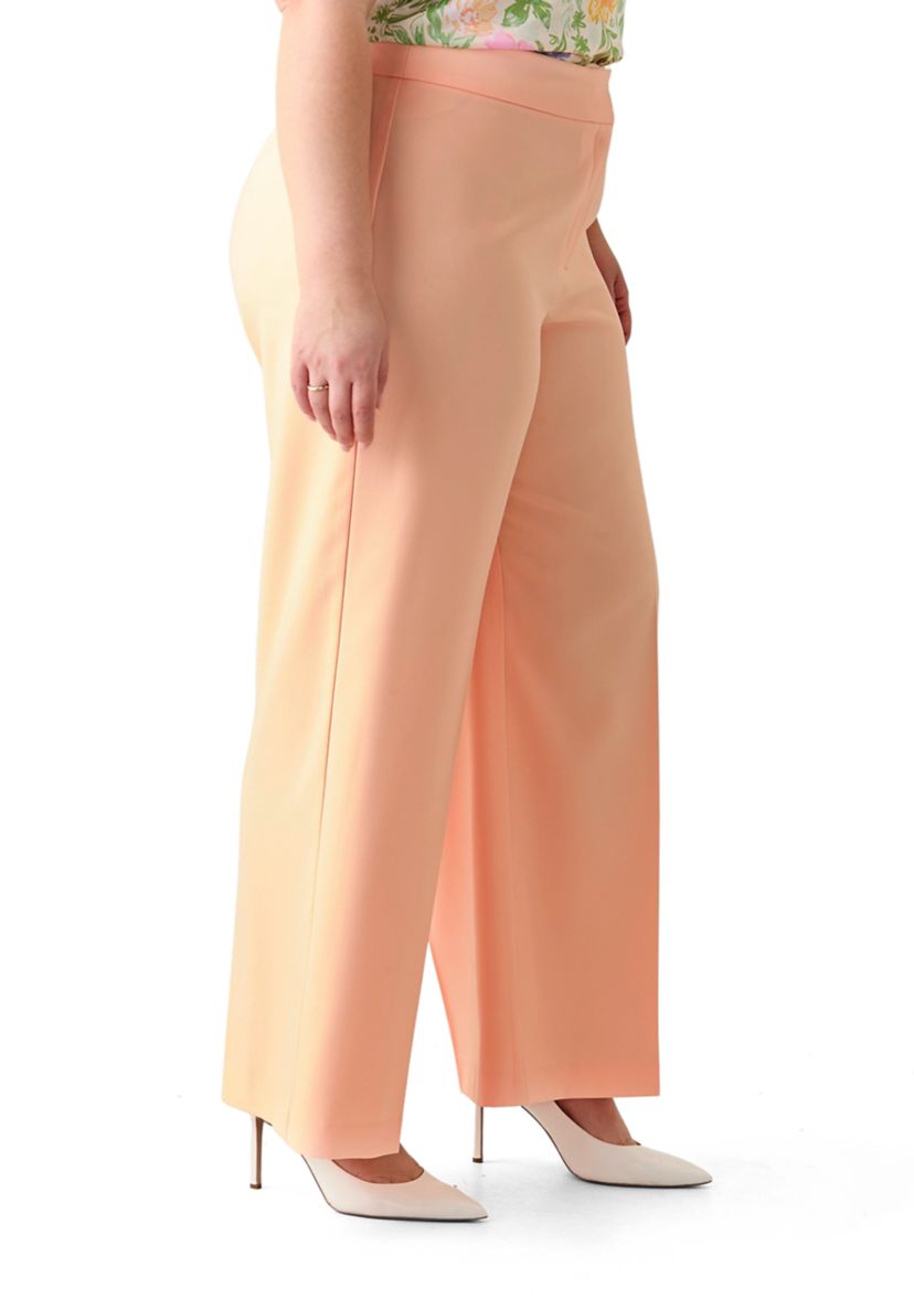 Plus Size Crepe Wide Leg Pants