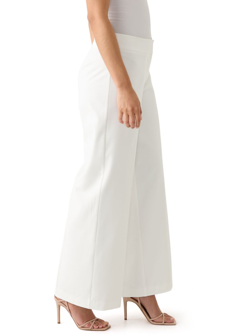 Womens Wide Leg Crepe Pants