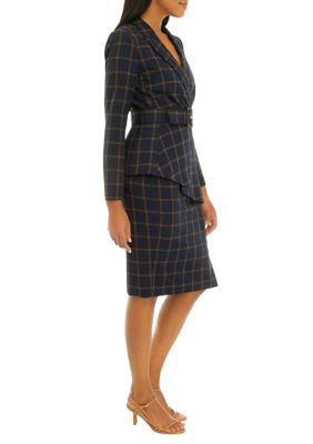 Women's Nested Midnight Saddle Skirt Suit