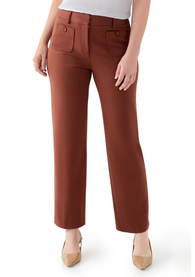 Womens Solid Pointe Wide Leg Pant