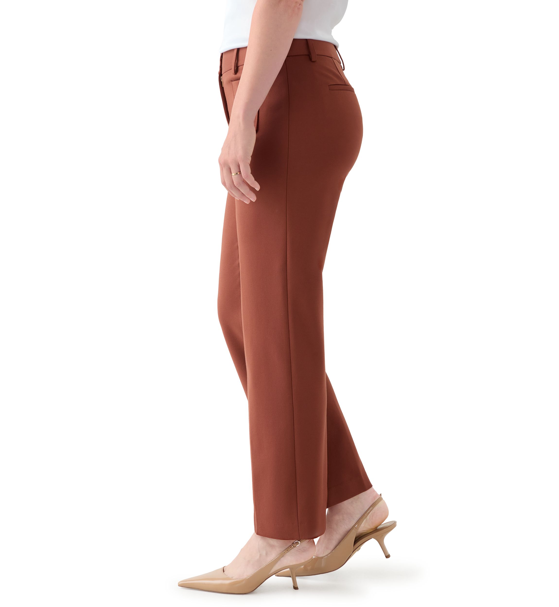 Womens Solid Pointe Wide Leg Pant