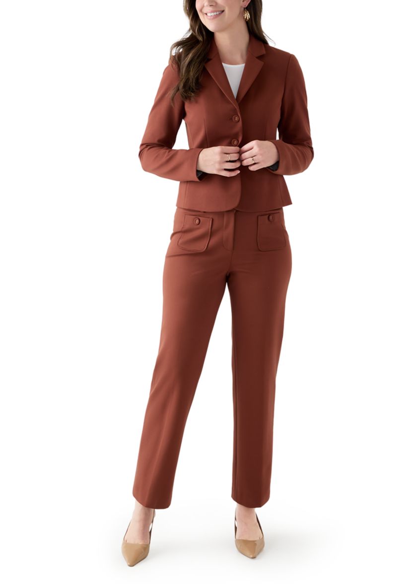 Womens Solid Pointe Wide Leg Pant