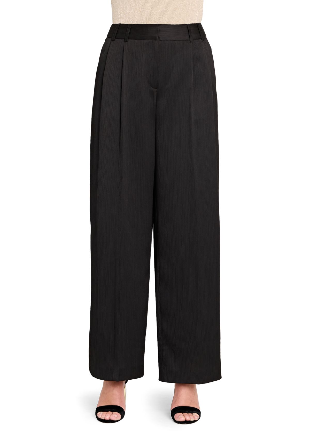 Womens Wide Leg Satin Pant