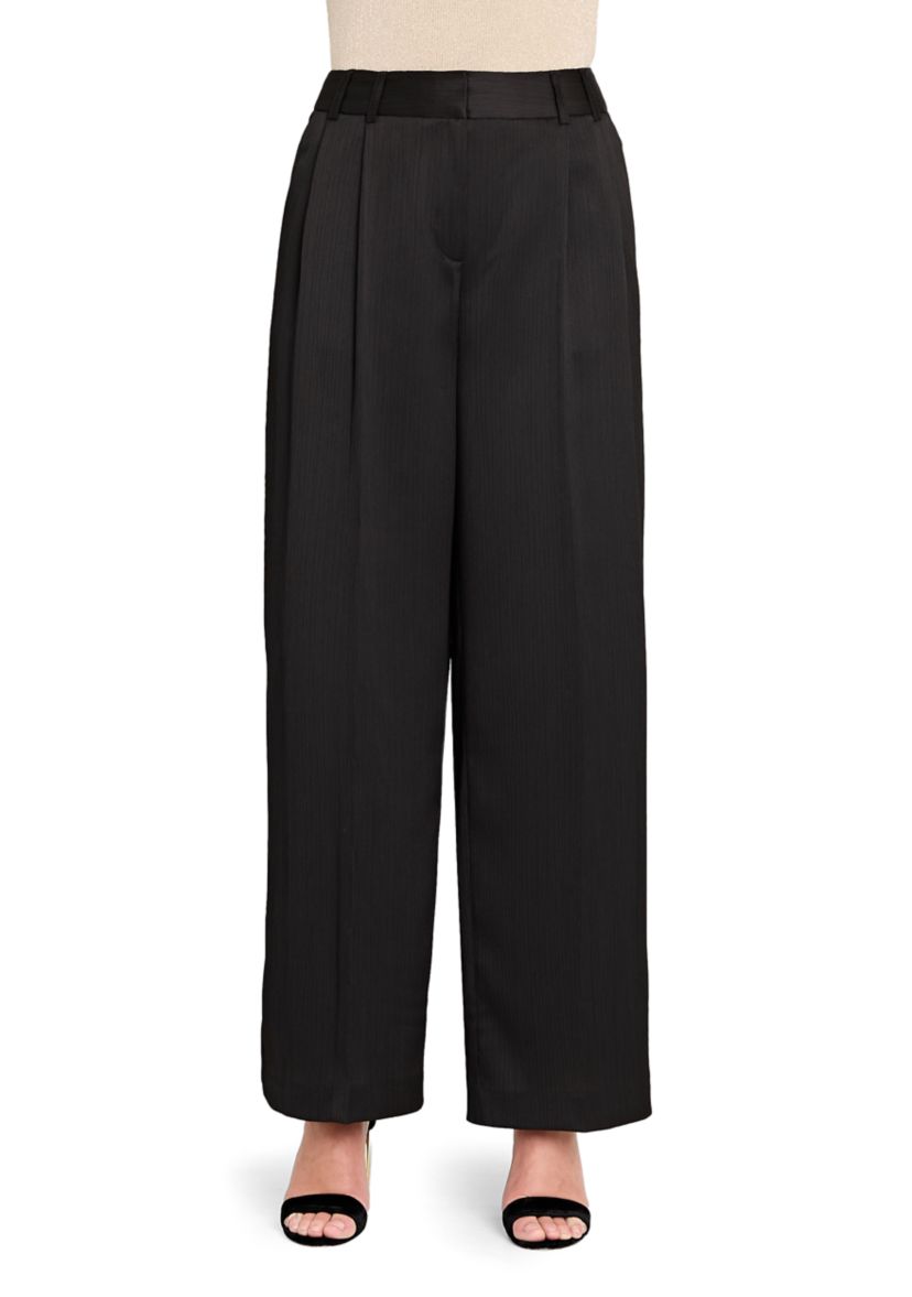 Womens Wide Leg Satin Pant