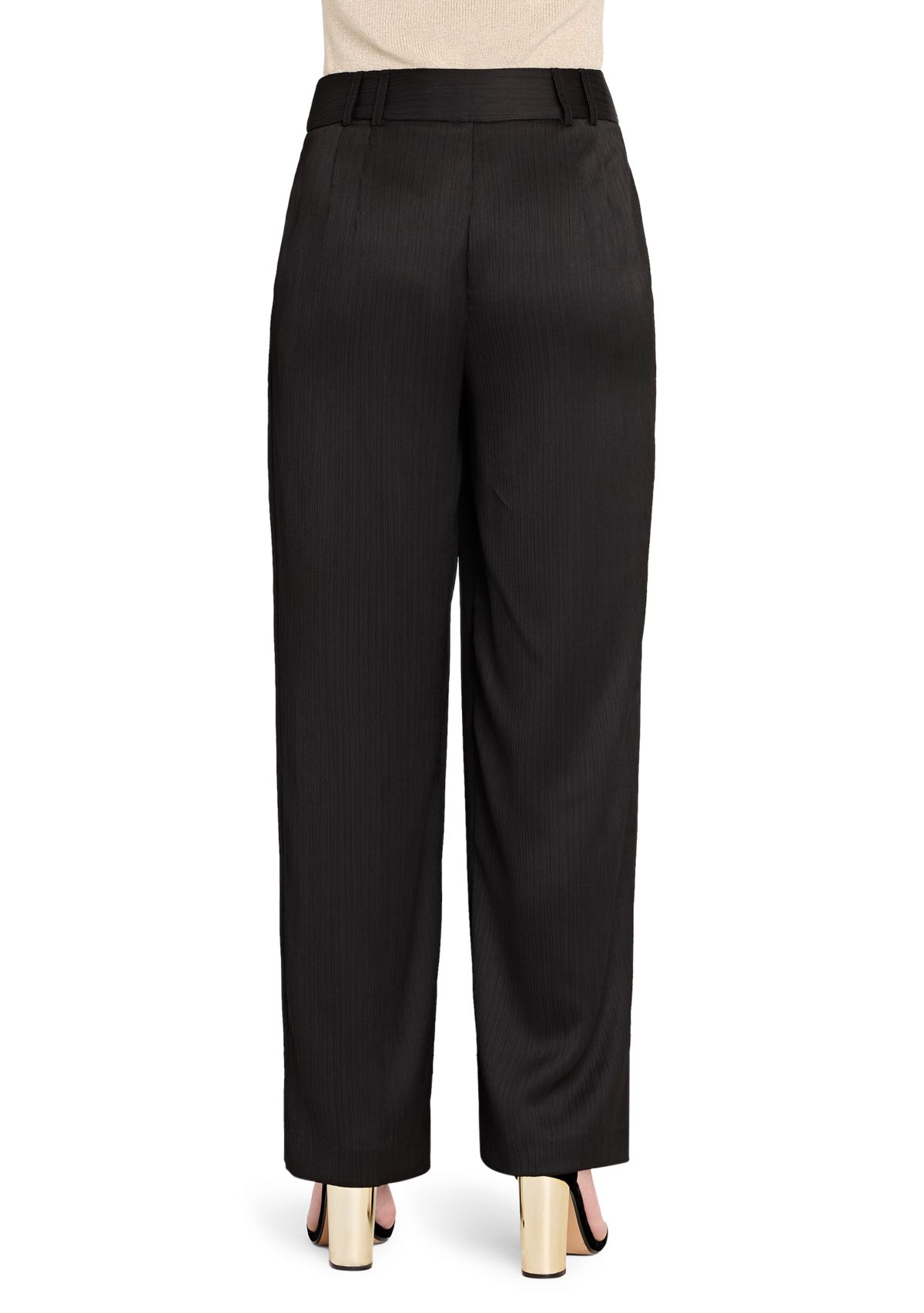 Womens Wide Leg Satin Pant