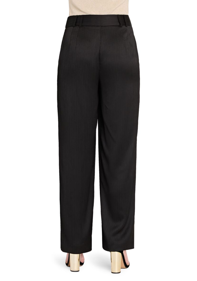 Womens Wide Leg Satin Pant