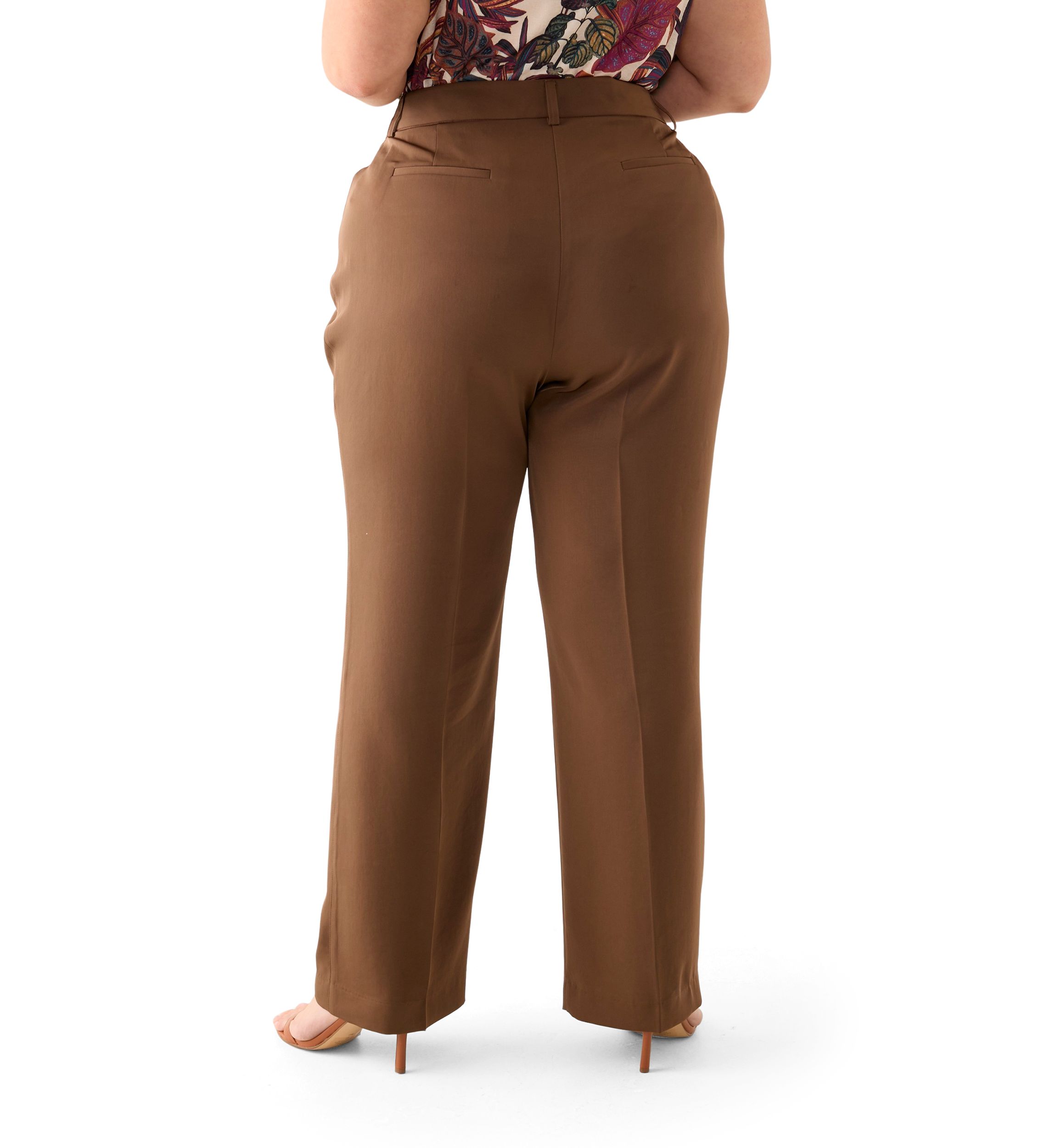 Plus Size Brushed Woven Pants