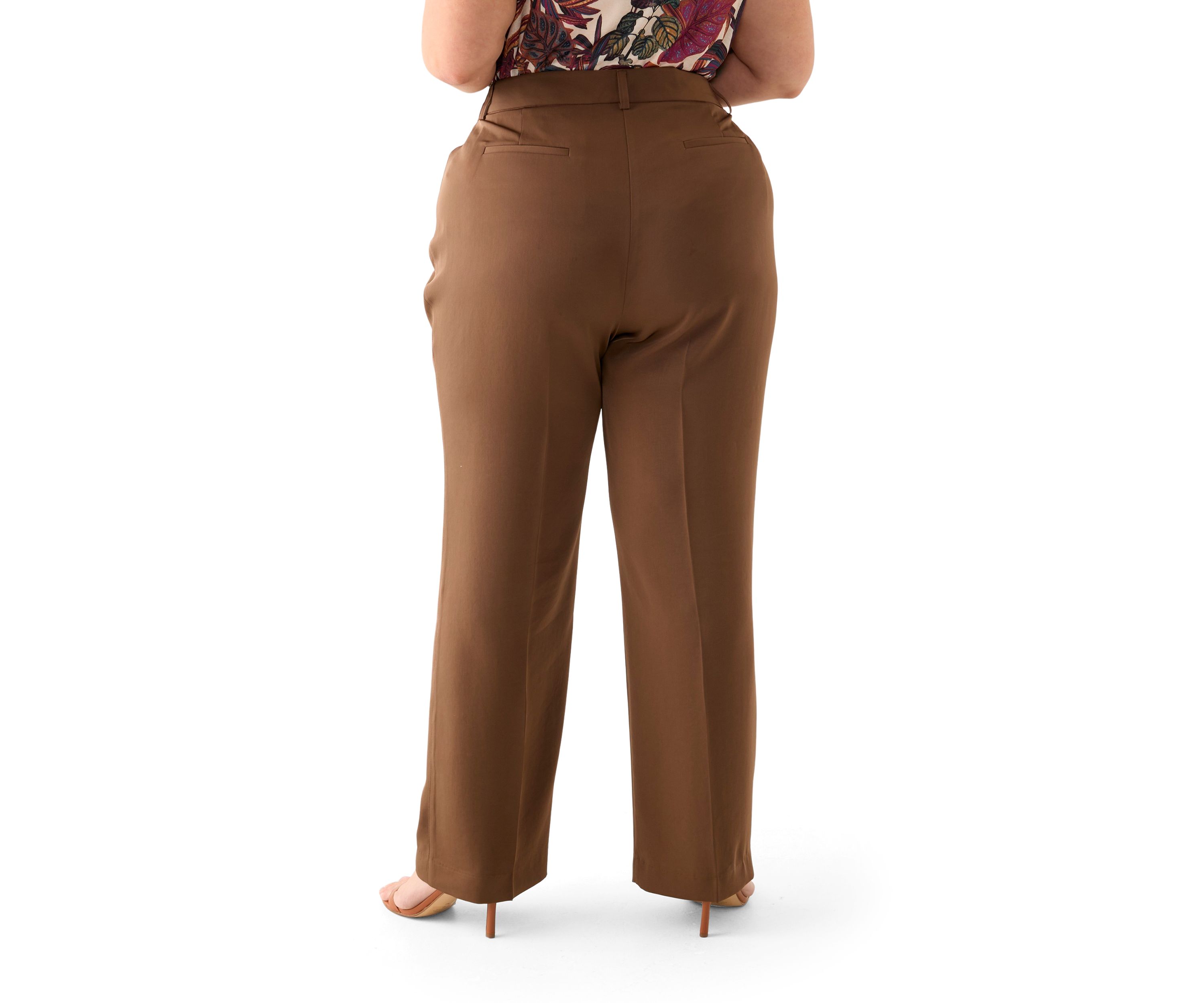 Plus Size Brushed Woven Pants
