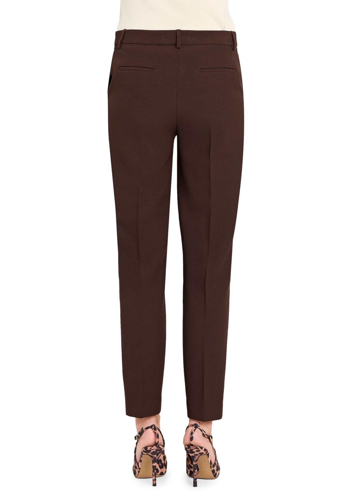Womens Solid Slim Pants