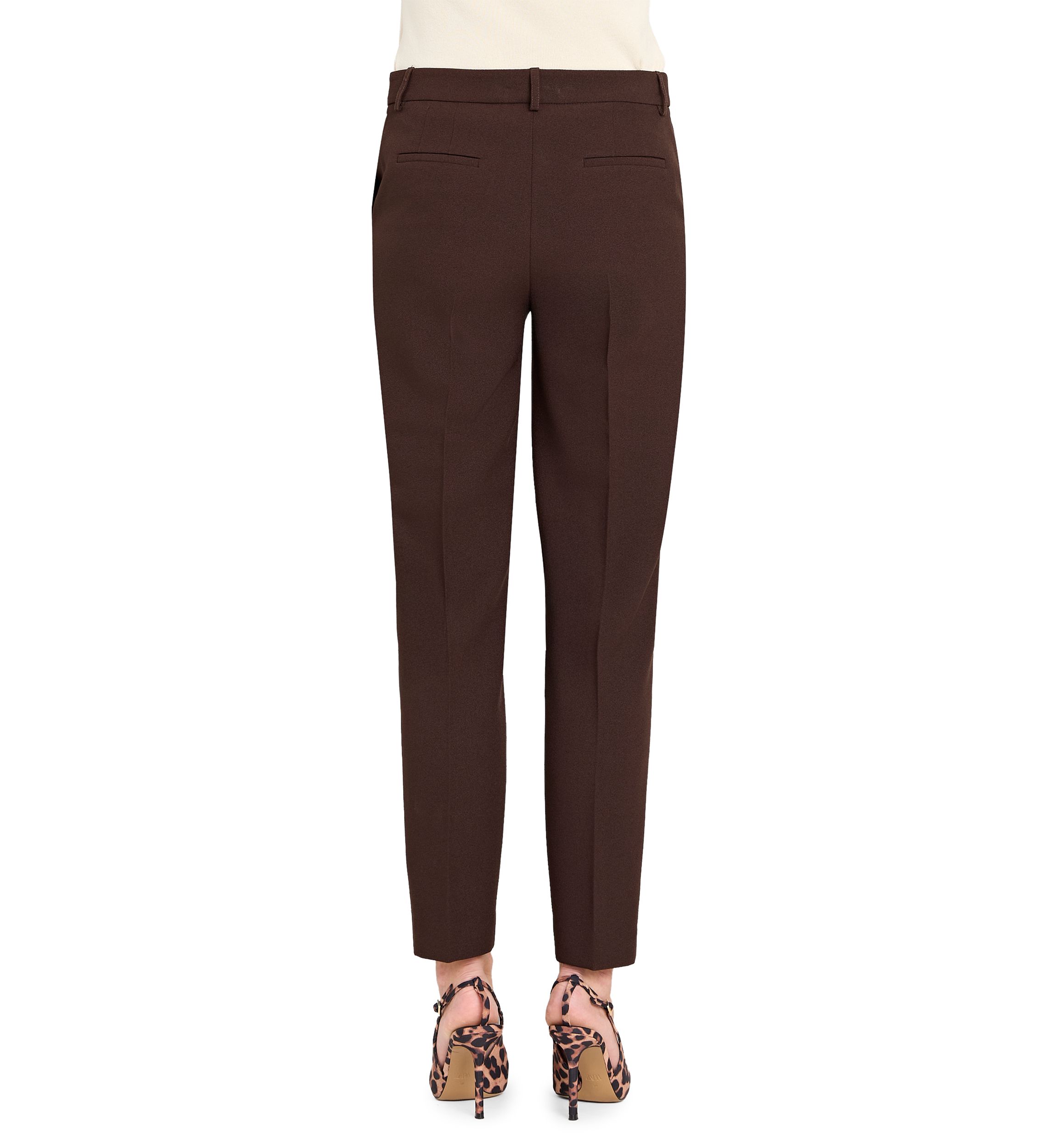 Womens Solid Slim Pants