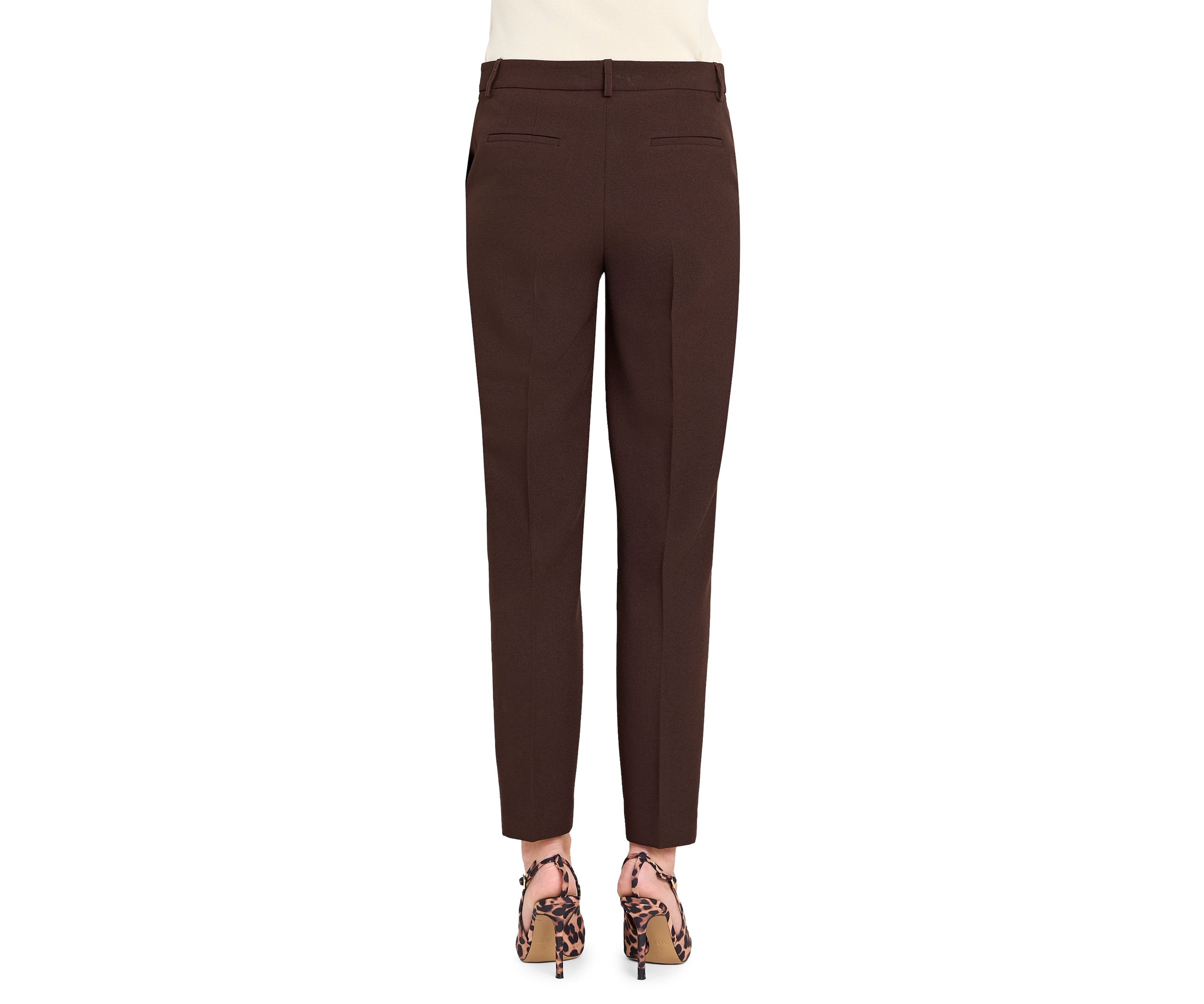 Womens Solid Slim Pants