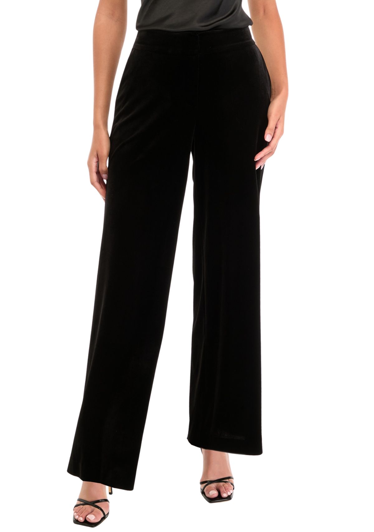 Womens Wide Leg Velvet  Pants