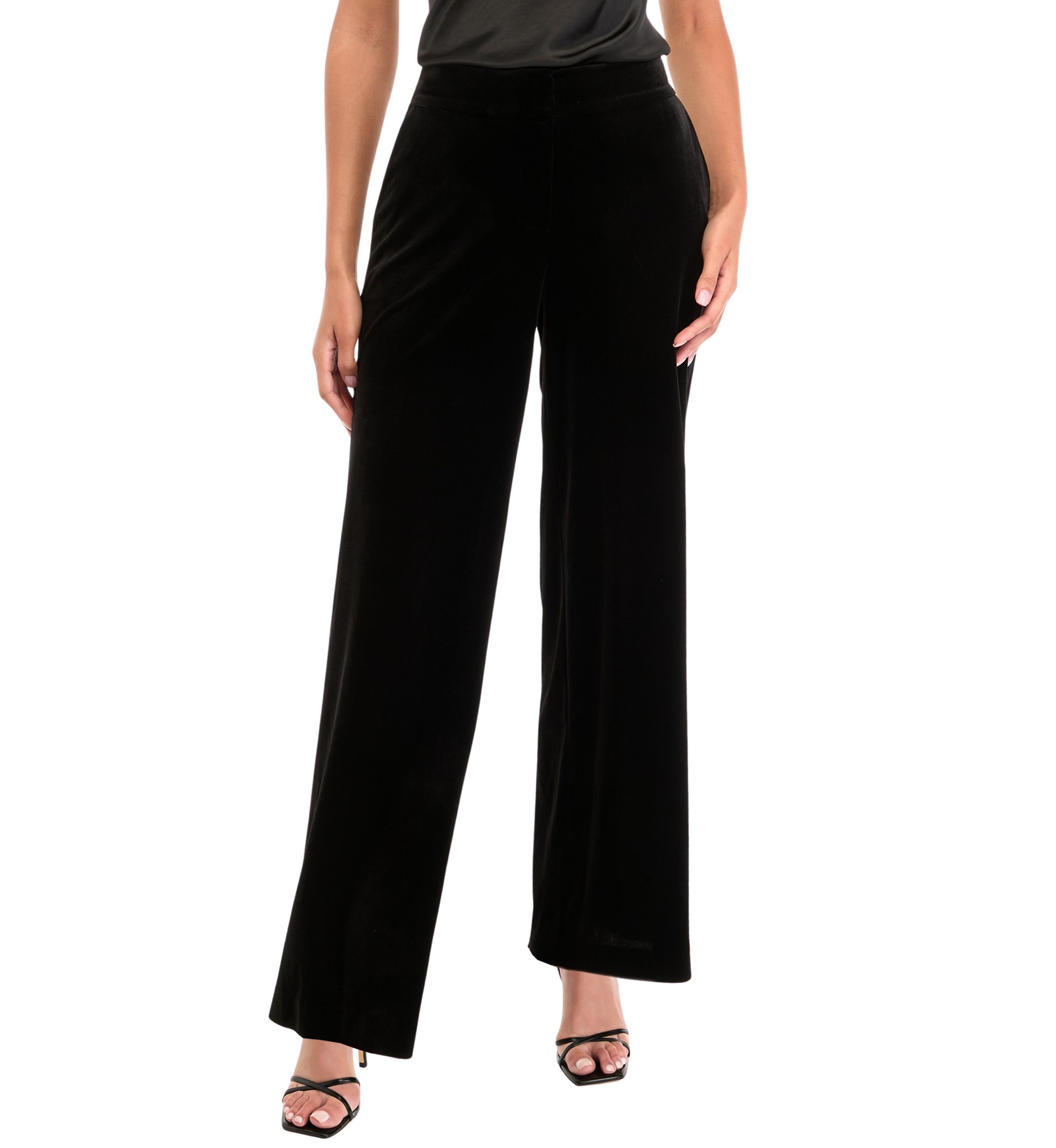 Womens Wide Leg Velvet  Pants