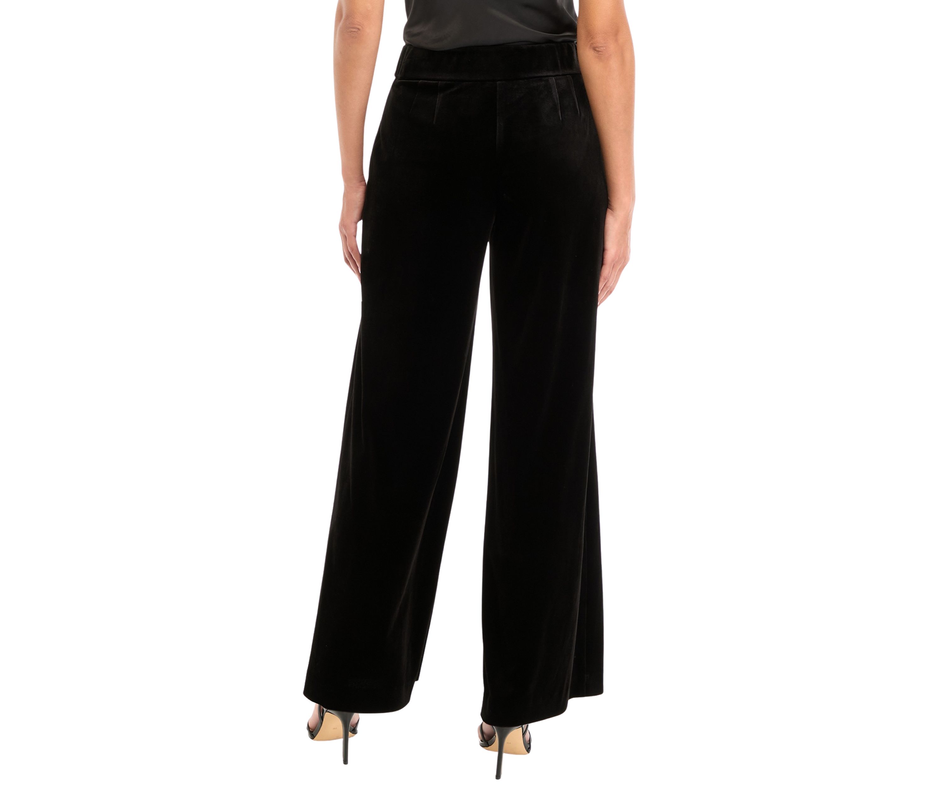 Womens Wide Leg Velvet  Pants