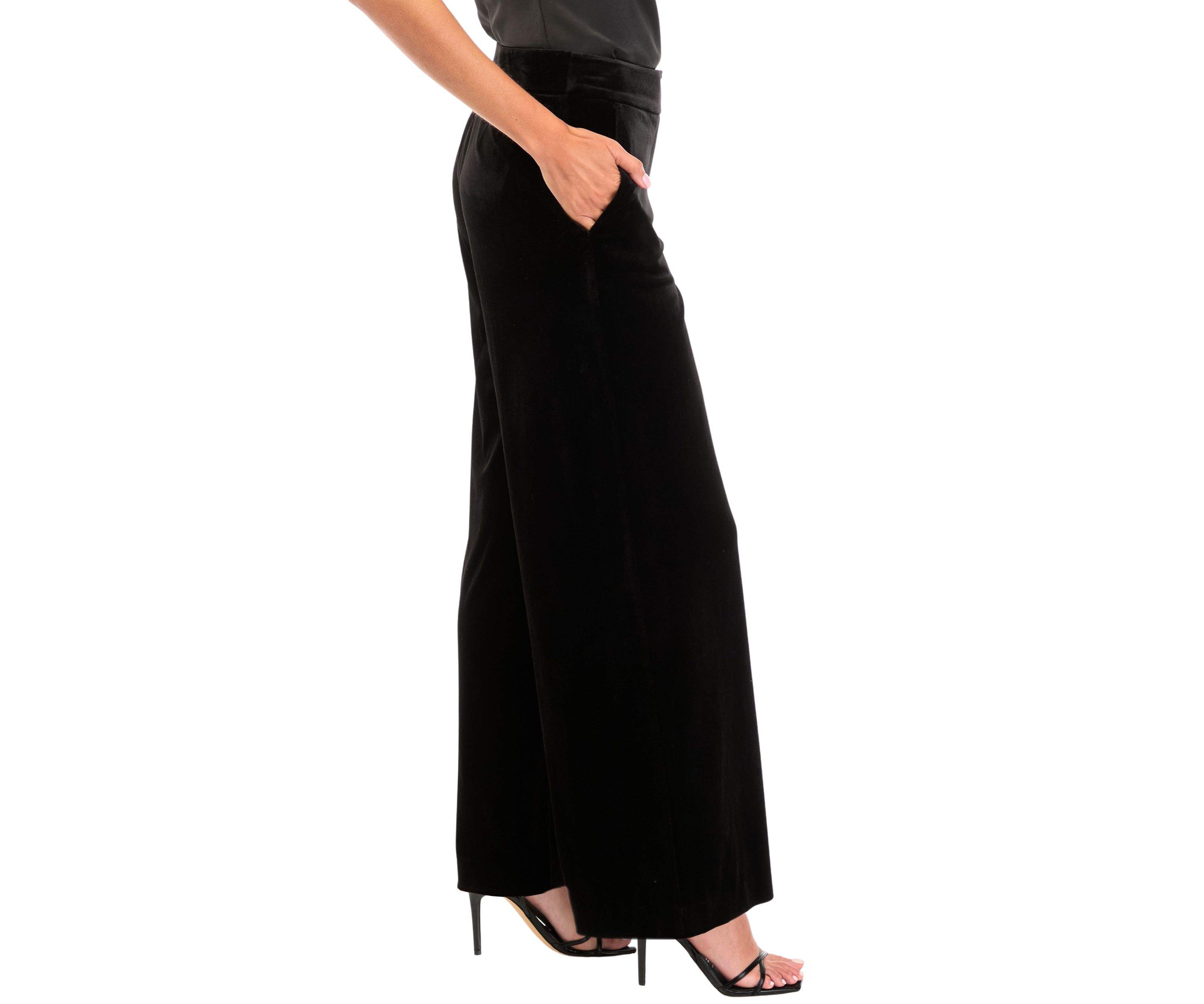 Womens Wide Leg Velvet  Pants