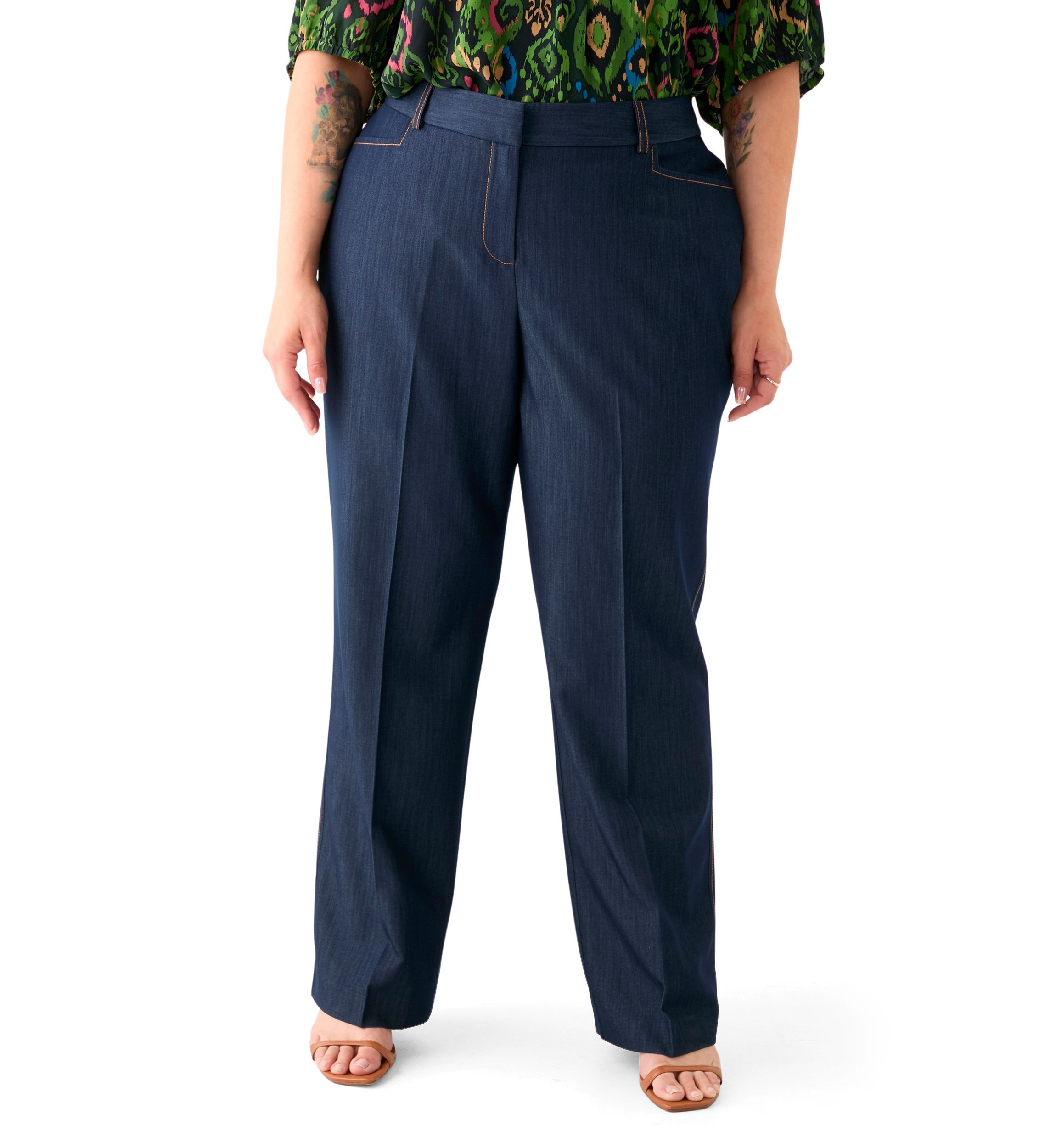 Tahari ASL Plus Size Denim Suit Separate Pants Belk