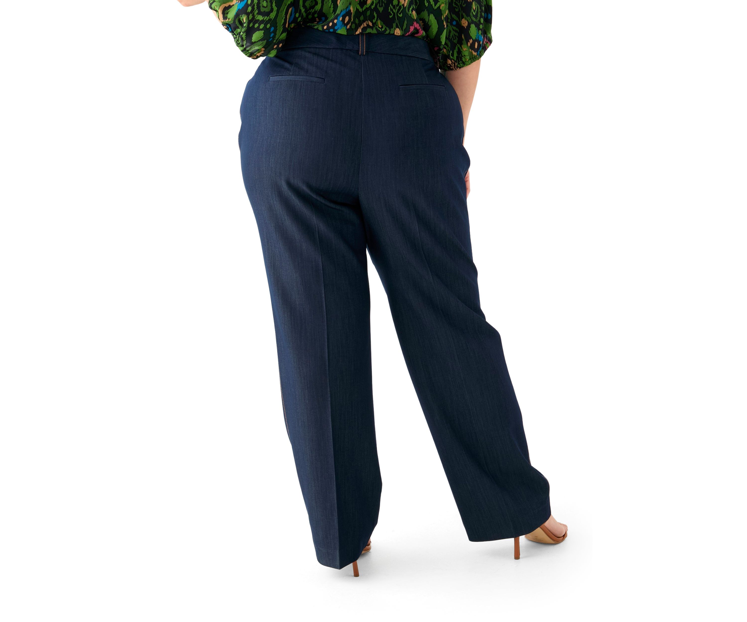 Plus Size Denim Suit Separate Pants
