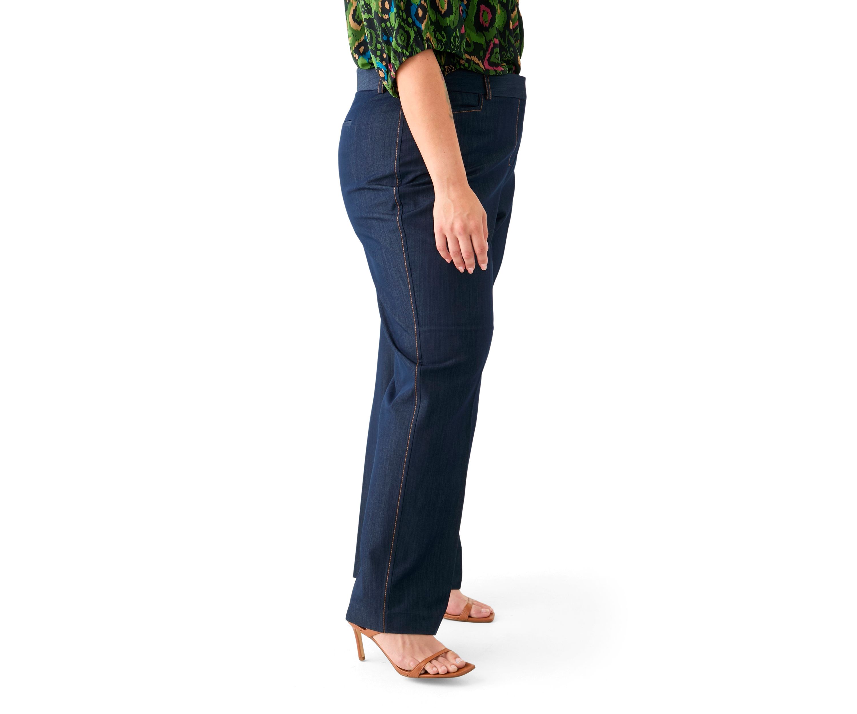 Plus Size Denim Suit Separate Pants