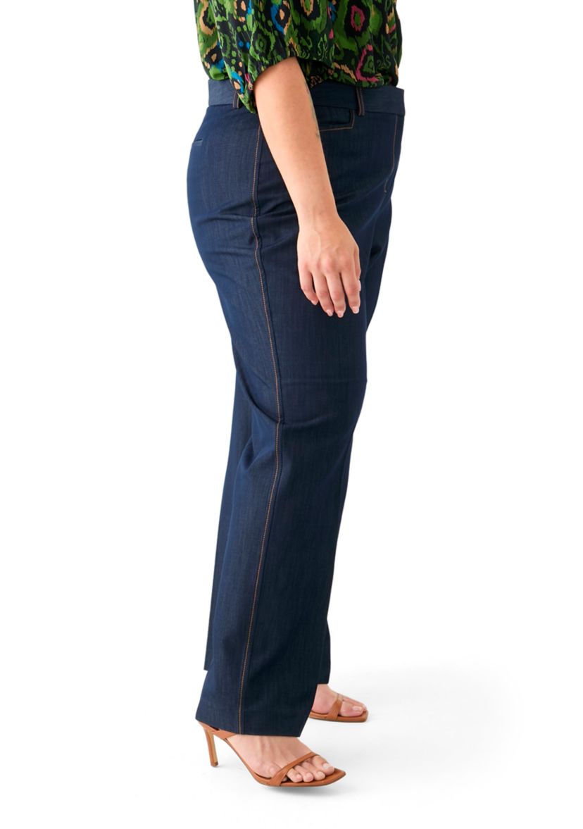 Plus Size Denim Suit Separate Pants