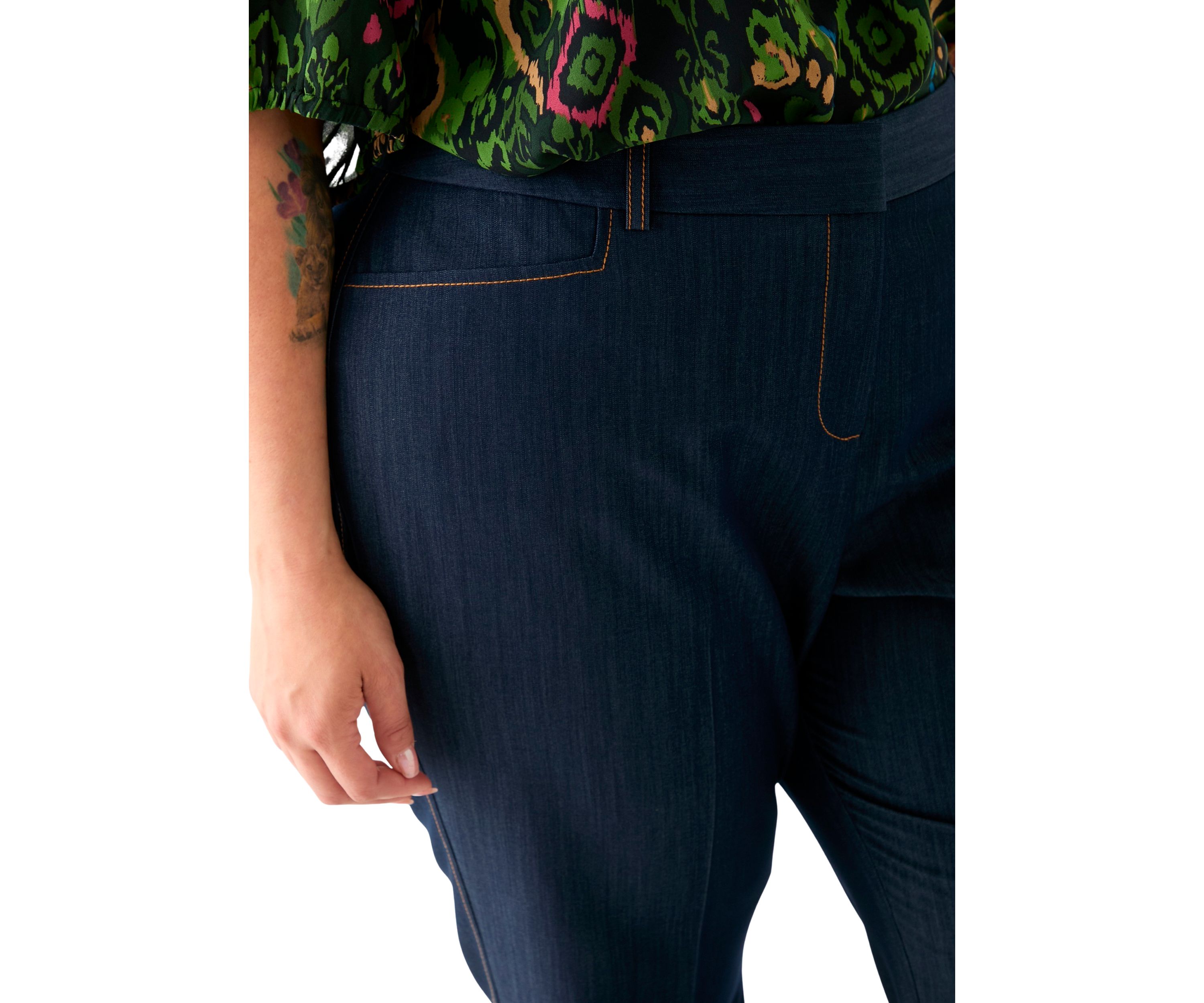 Plus Size Denim Suit Separate Pants