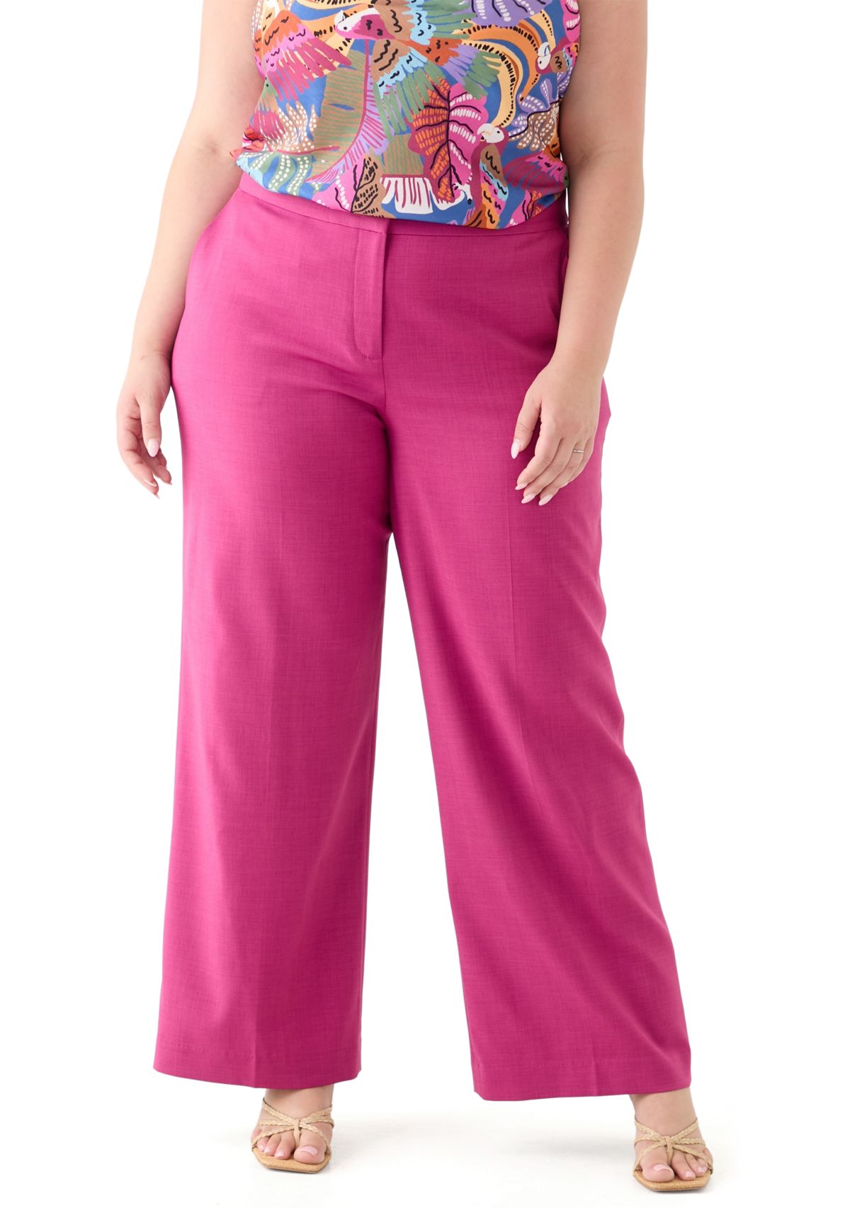 Plus Size Crepe Pants