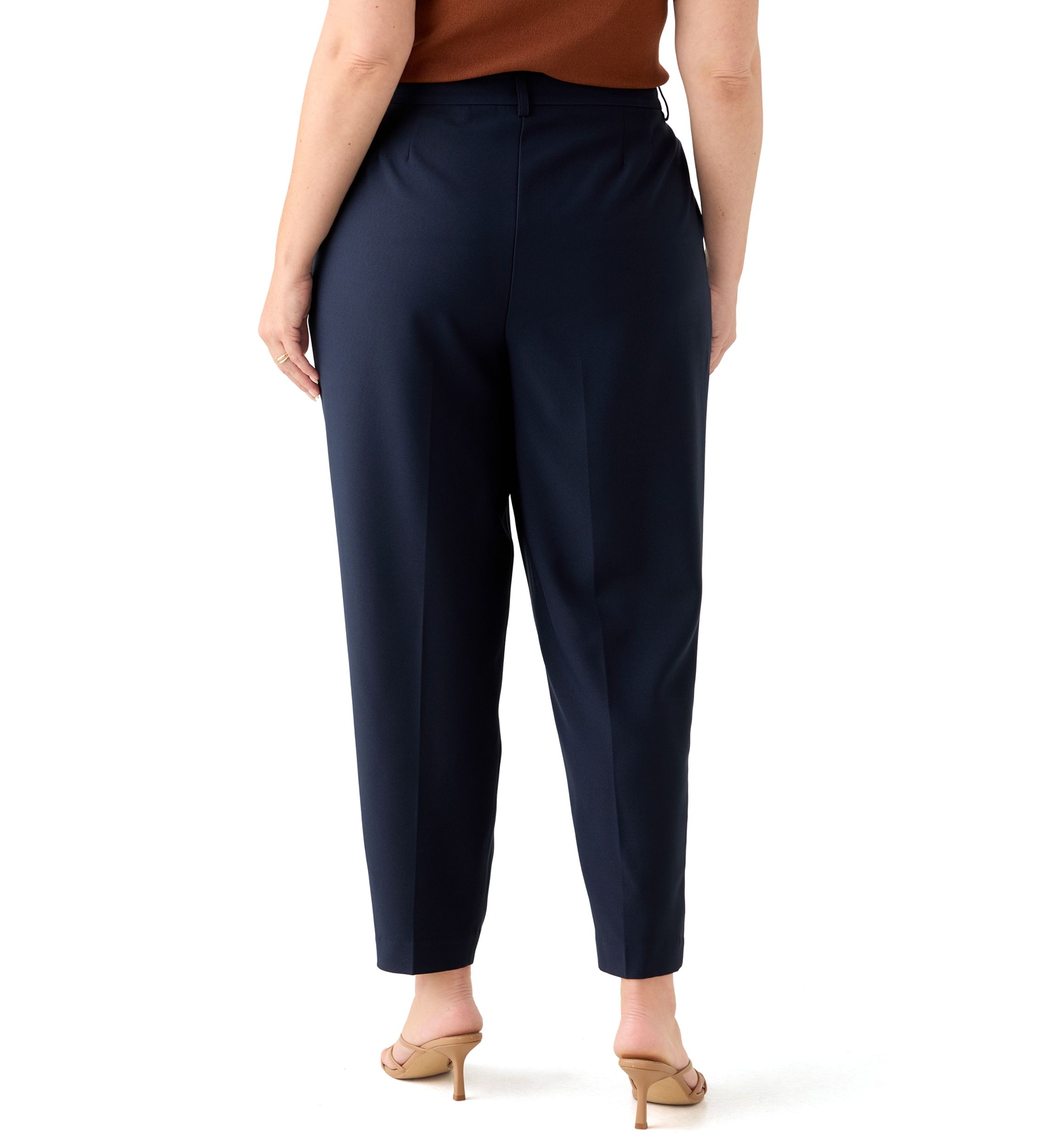Plus Size Solid BiStretch Slim Pant