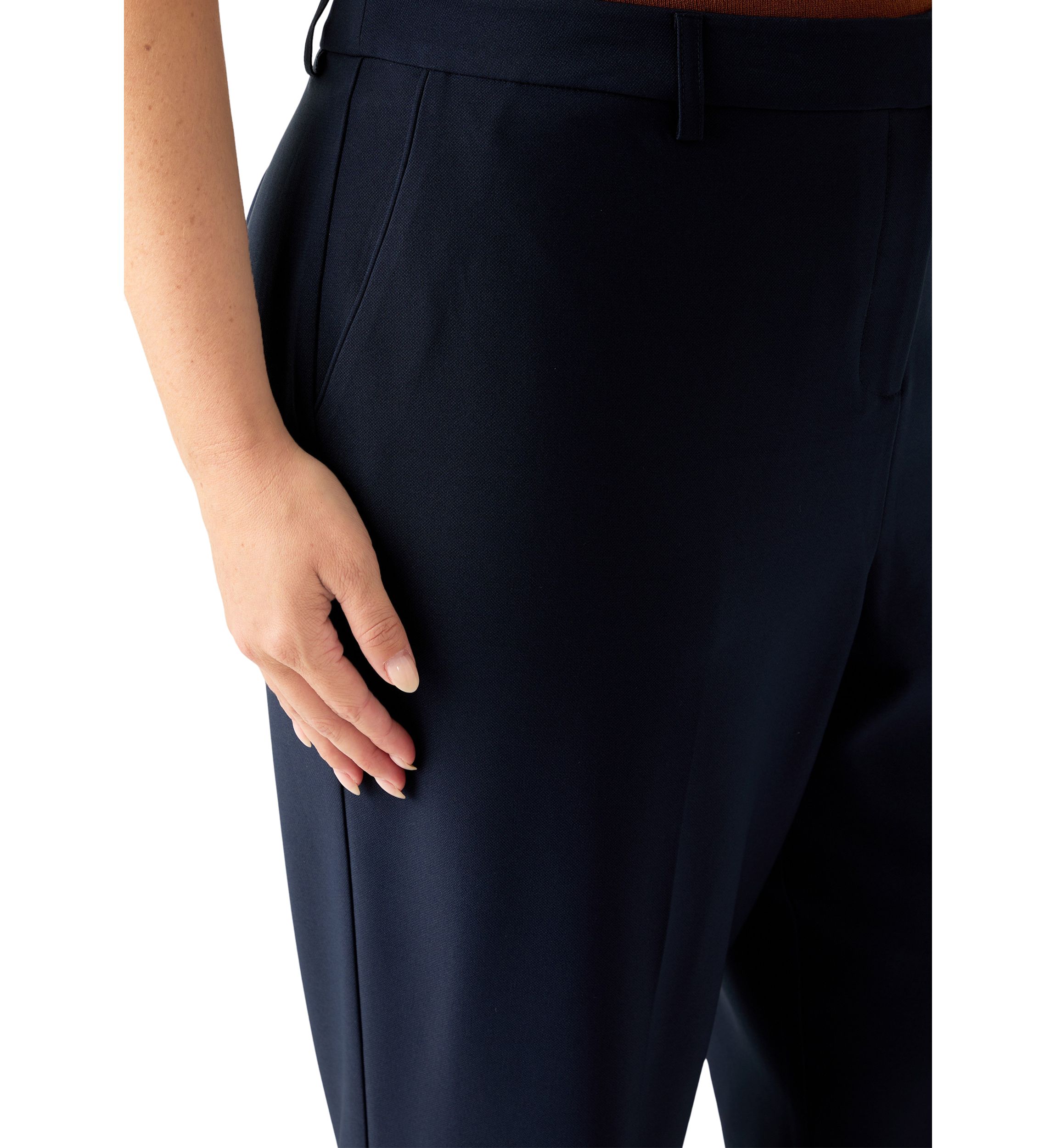 Plus Size Solid BiStretch Slim Pant