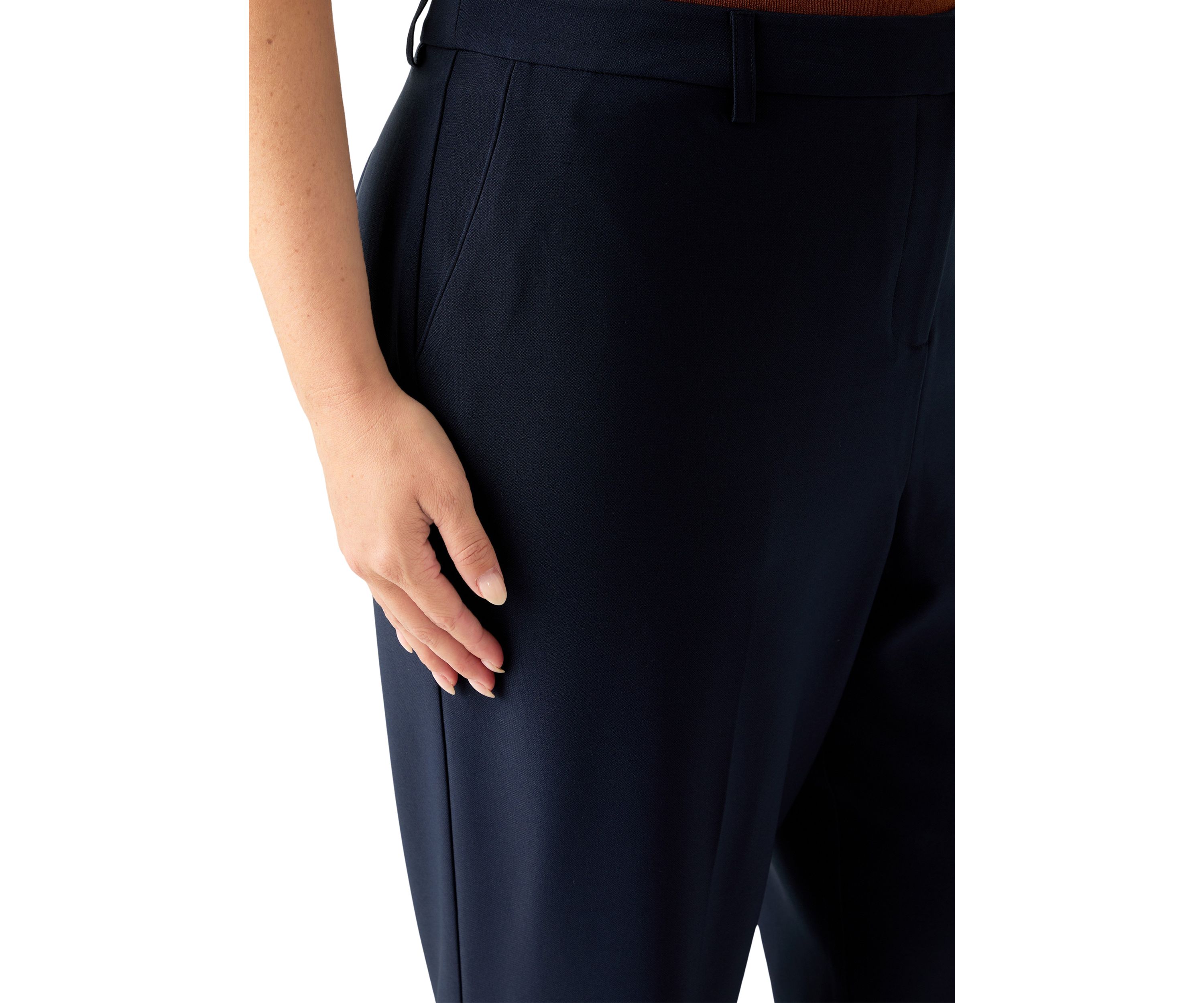 Plus Size Solid BiStretch Slim Pant