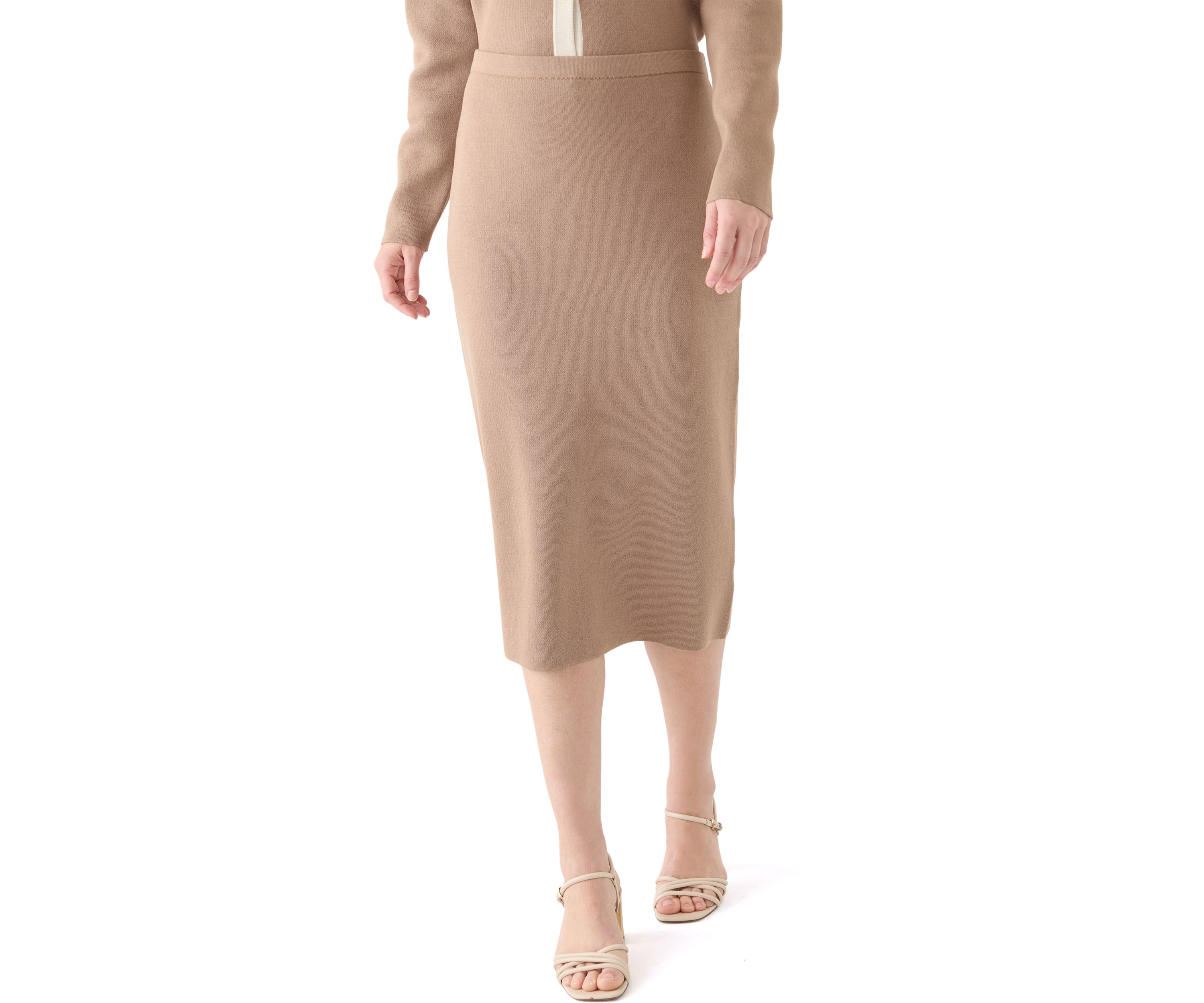 Womens Knit Midi Skirt