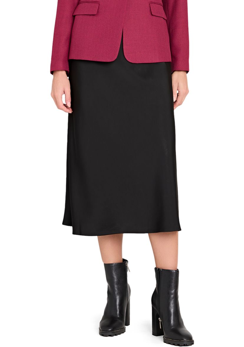 Womens Satin Long Skirt