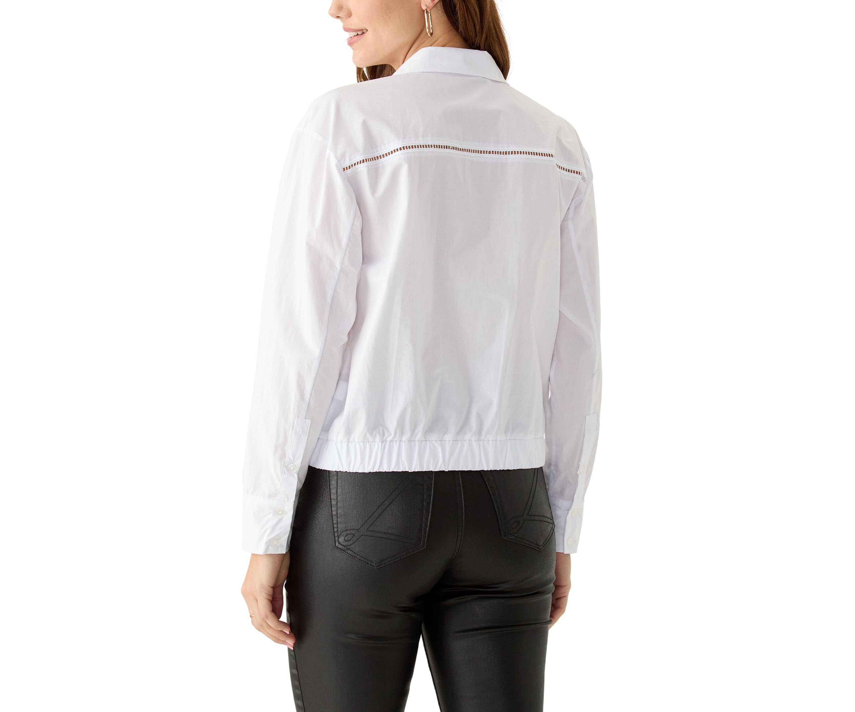 Womens Long Sleeve Crisscross Top