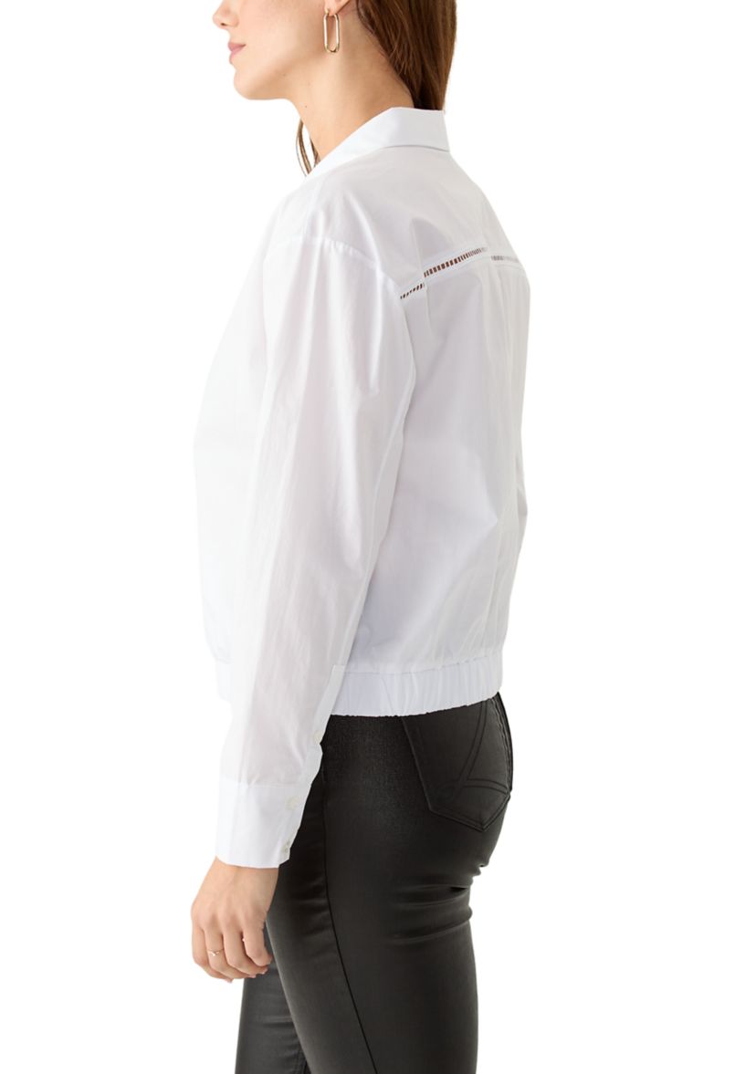 Womens Long Sleeve Crisscross Top