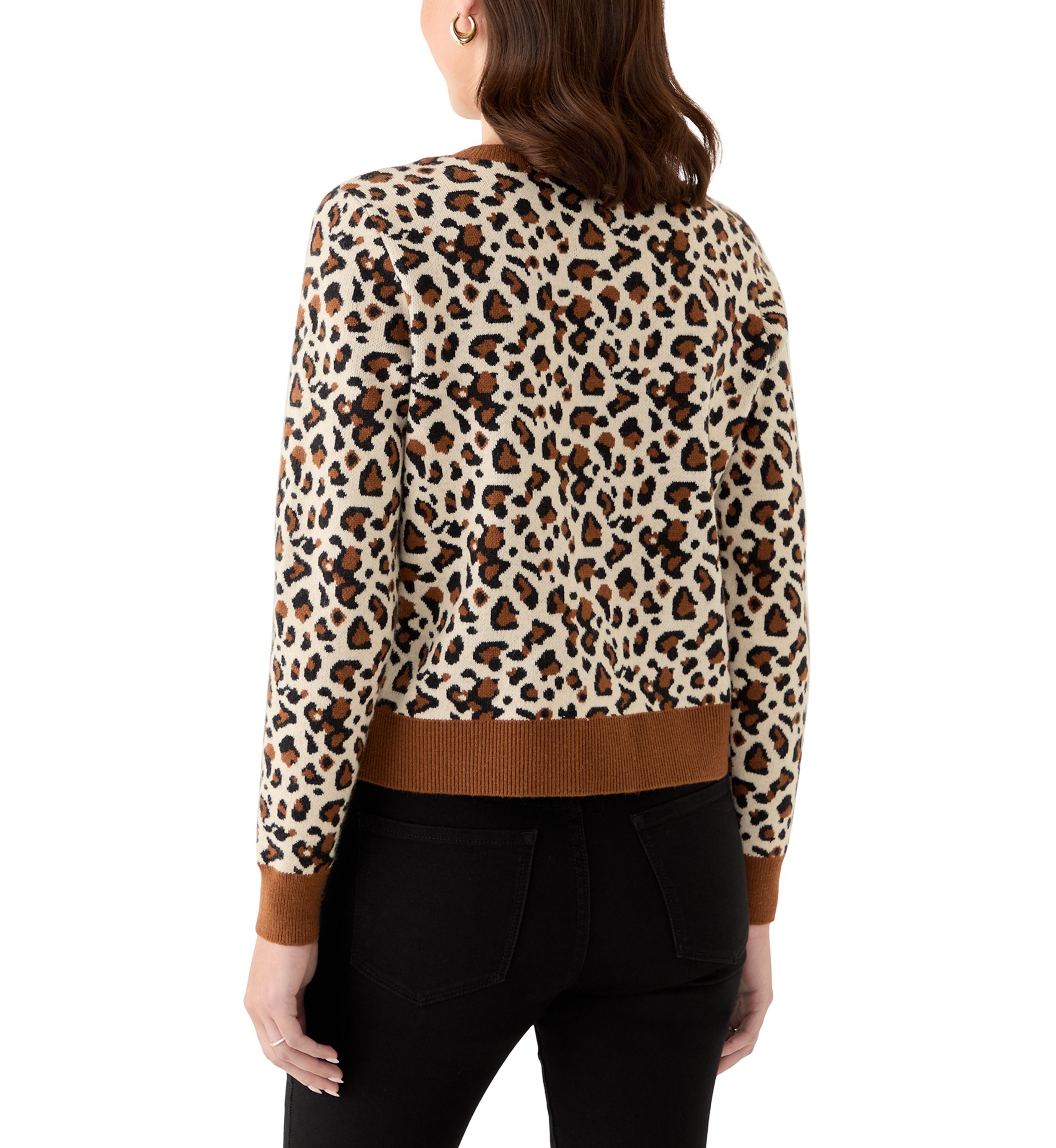 Womens Button Front Knit Cardigan