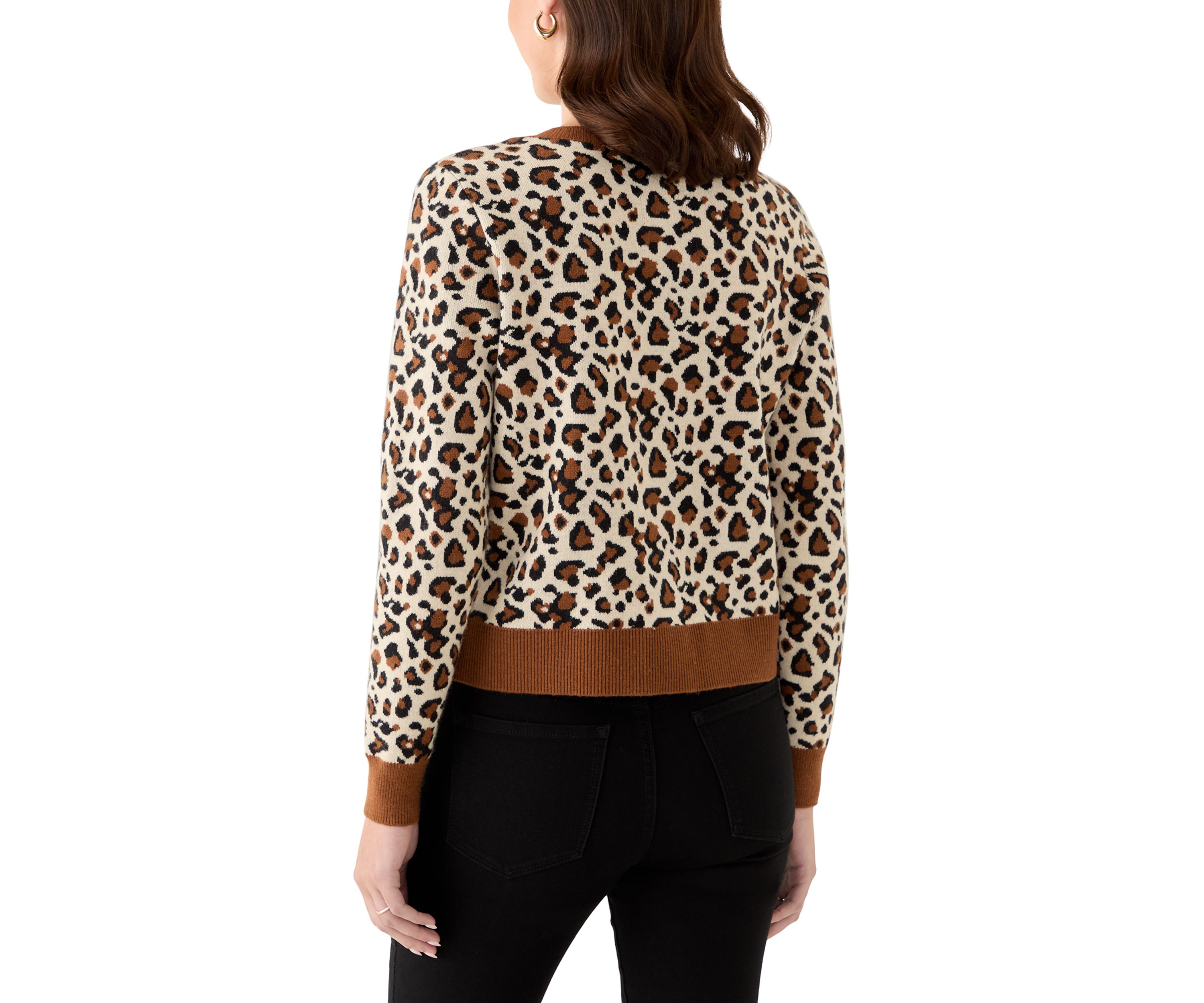 Womens Button Front Knit Cardigan