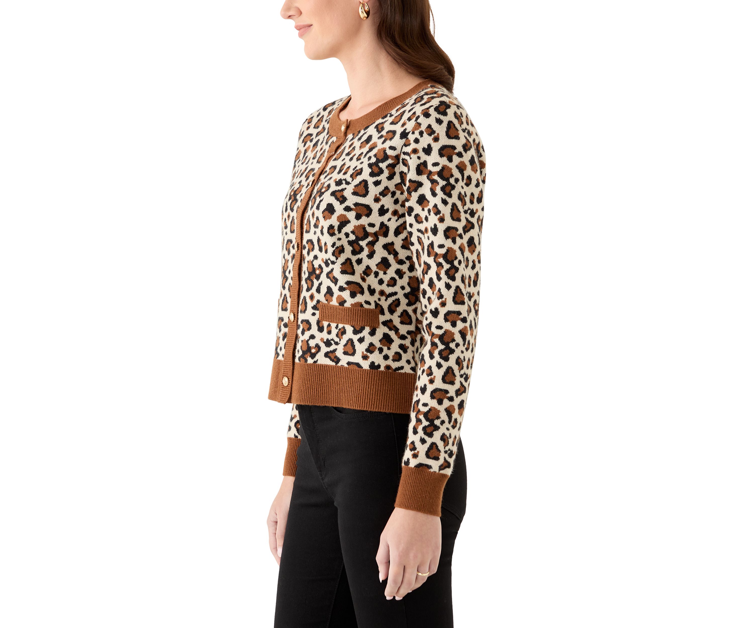 Womens Button Front Knit Cardigan