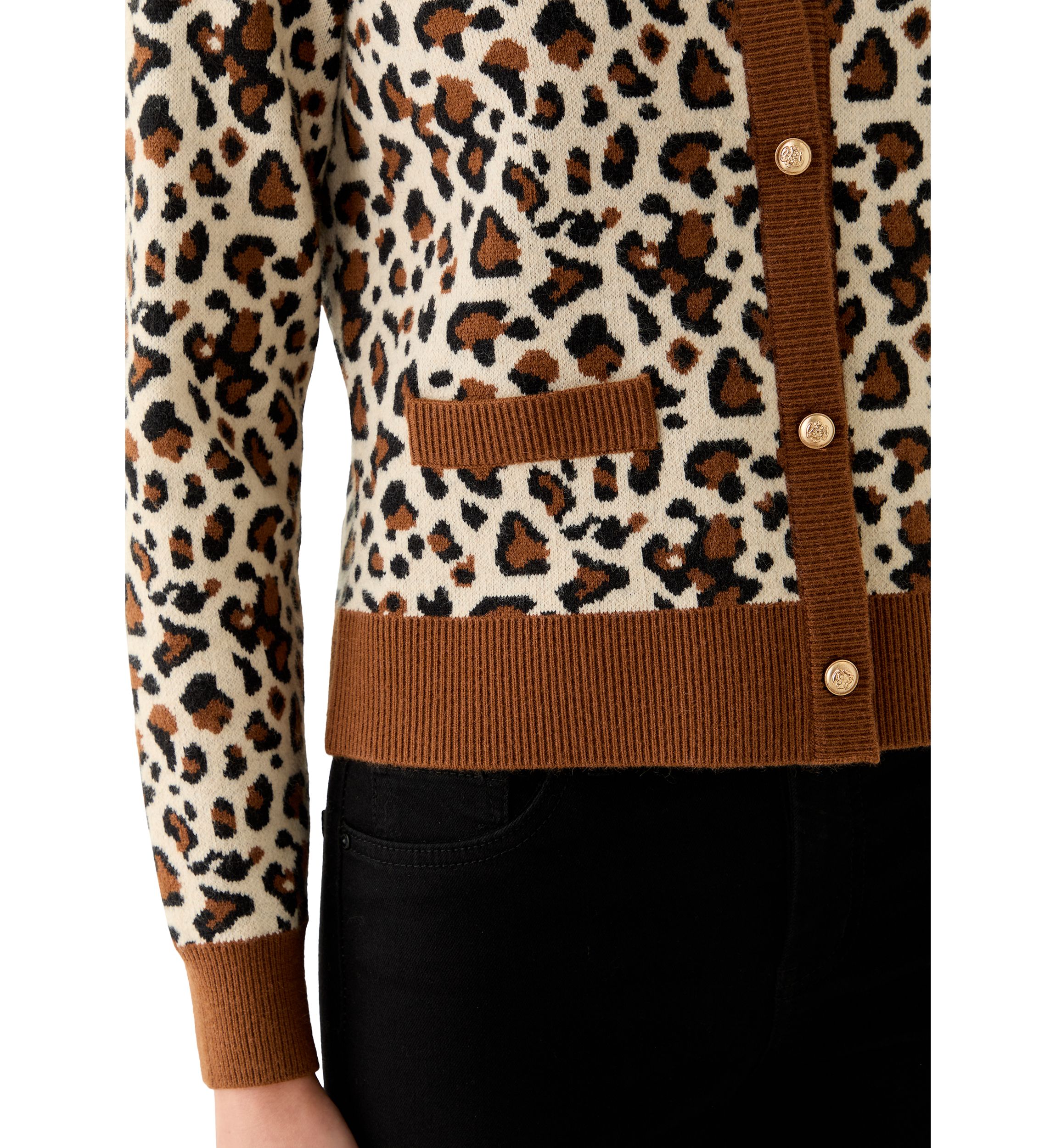 Womens Button Front Knit Cardigan