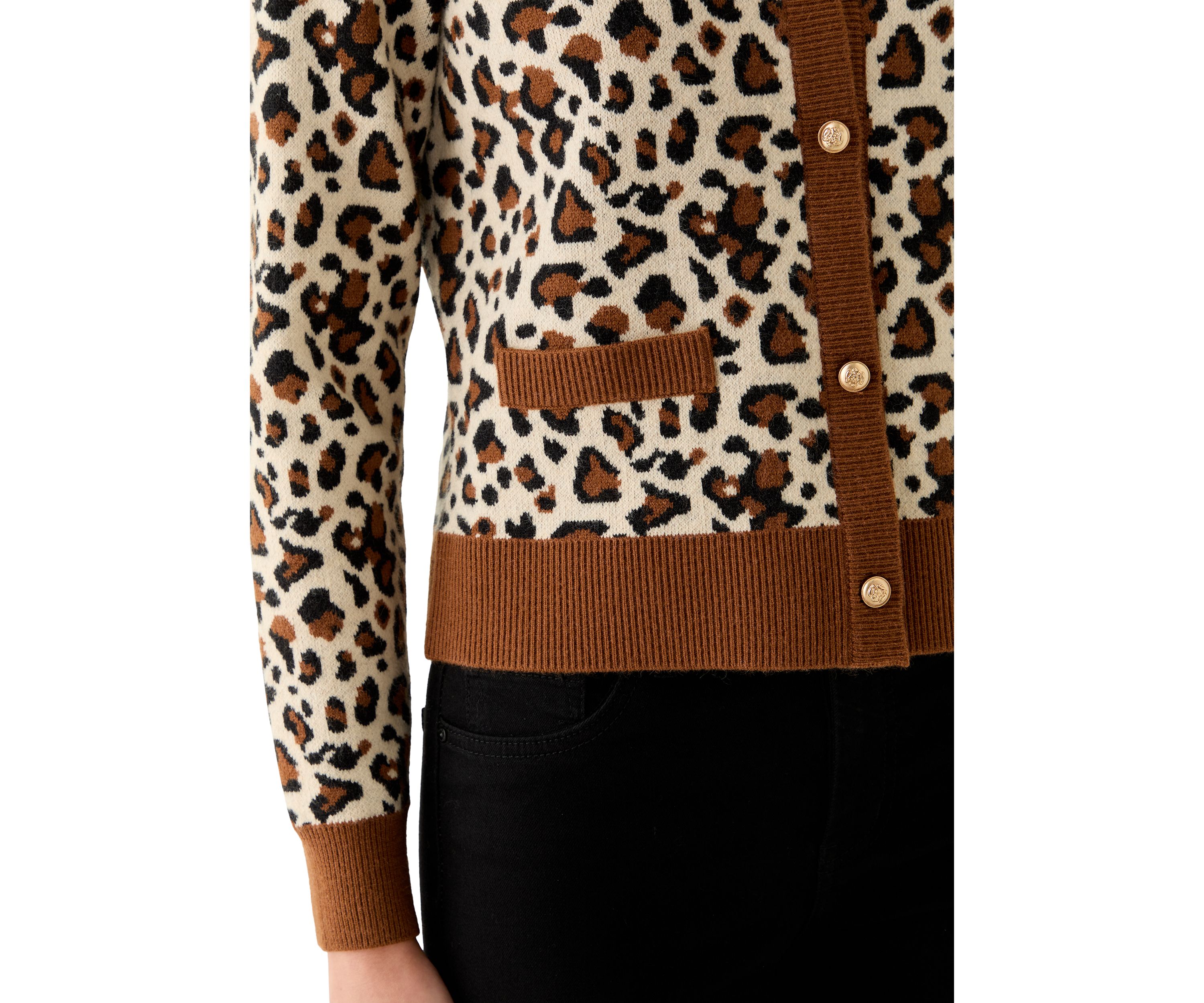 Womens Button Front Knit Cardigan