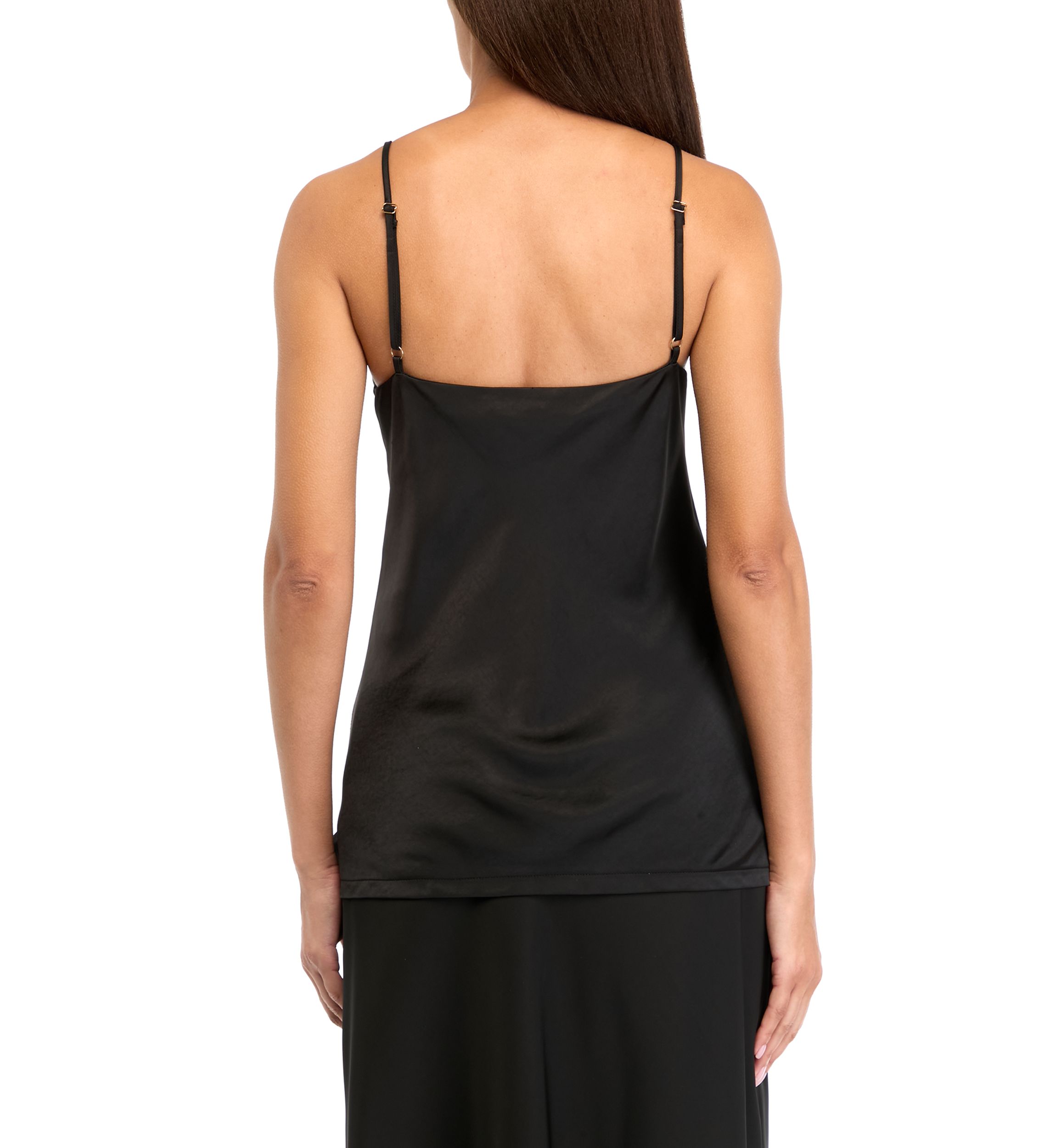 Womens Sleeveless Satin Cami Top