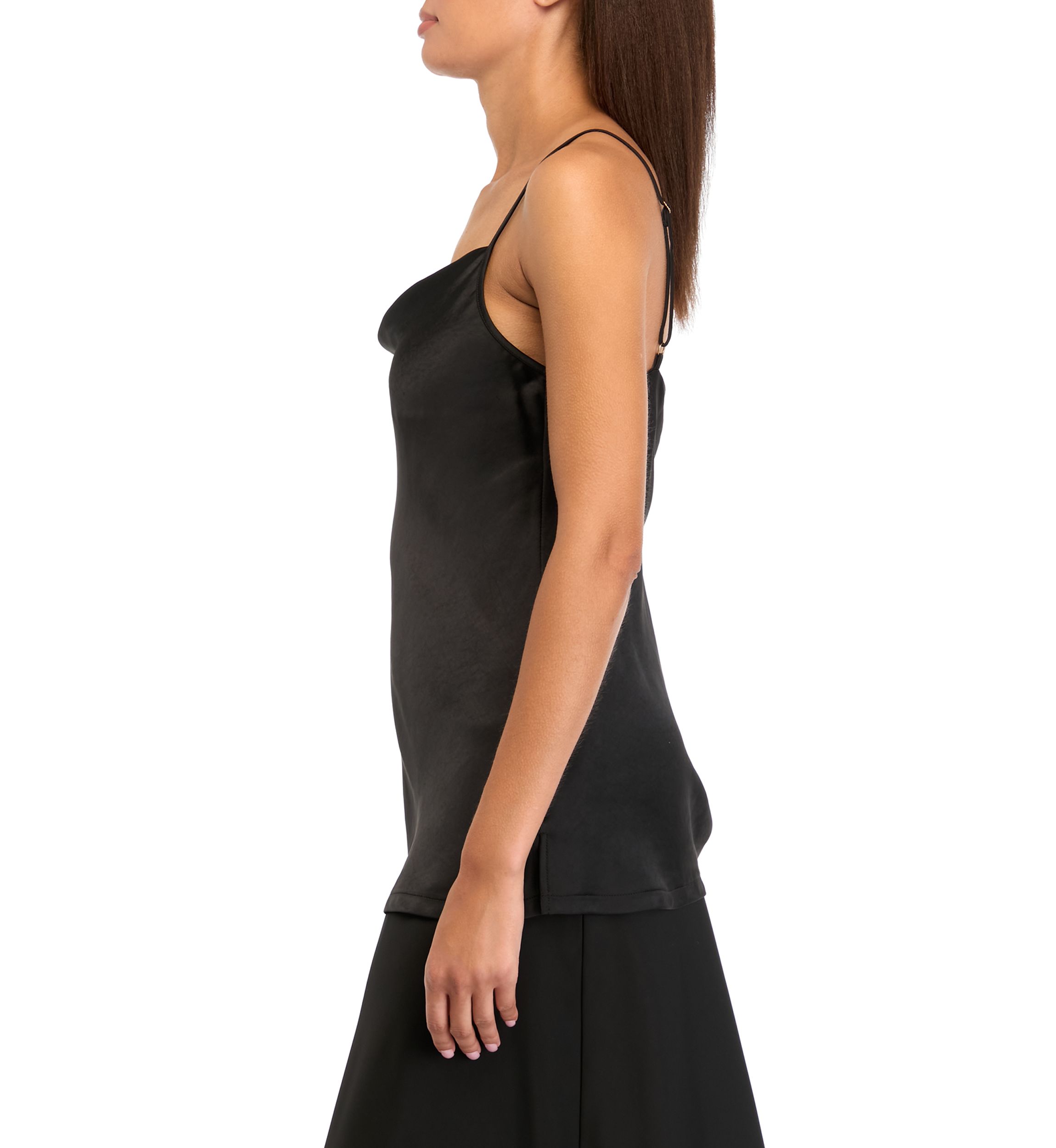 Womens Sleeveless Satin Cami Top