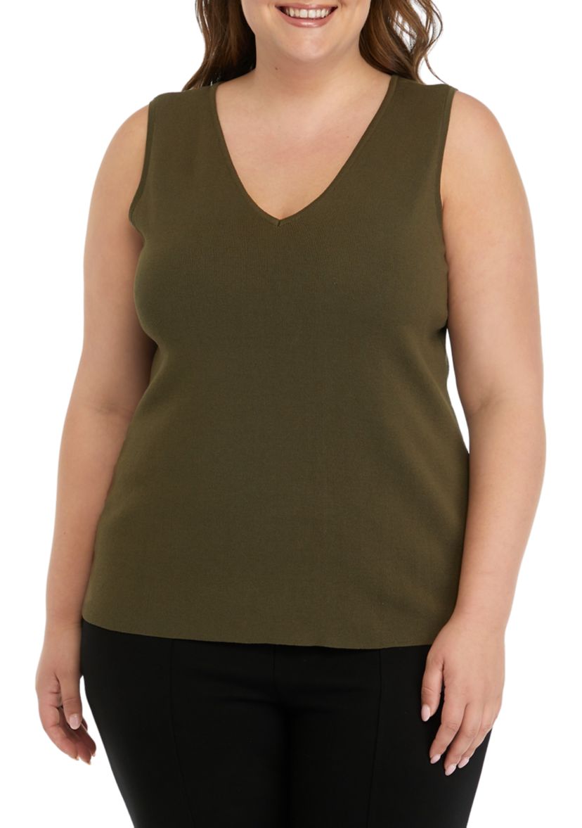 Plus Size Sweater Knit Top