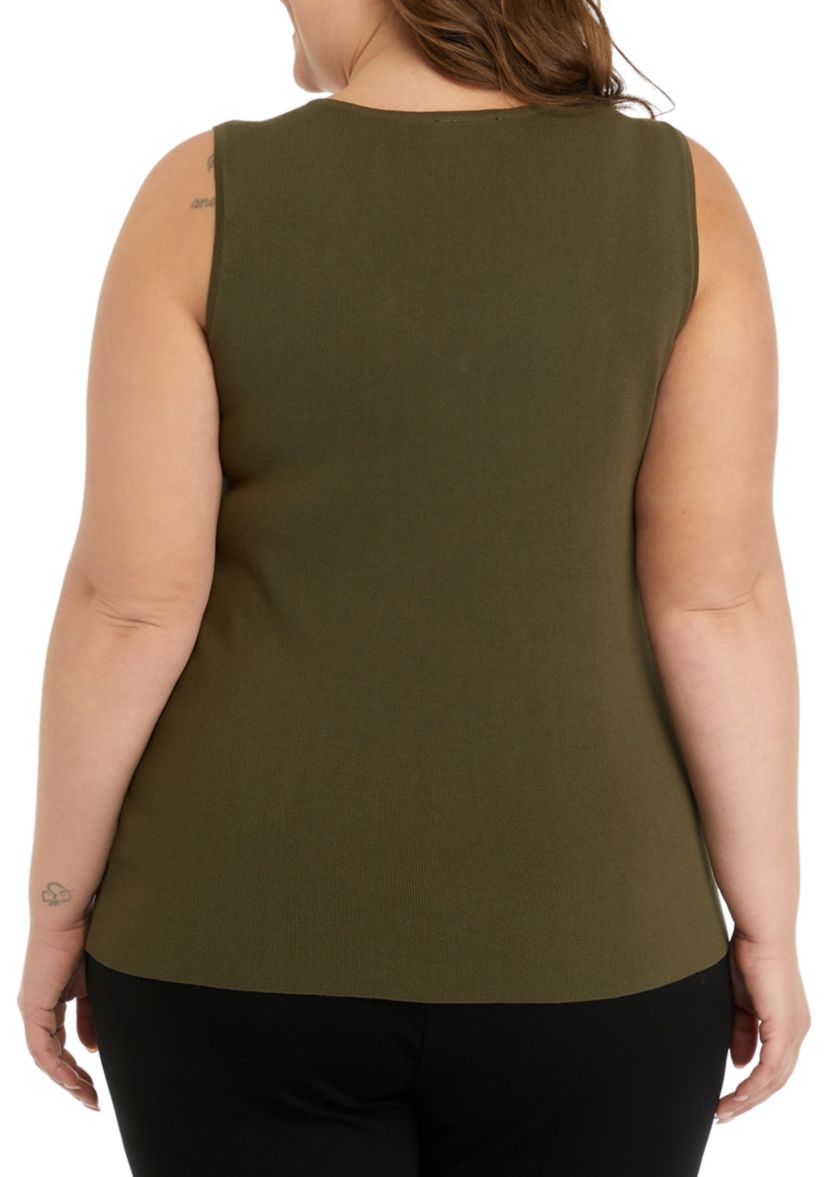 Plus Size Sweater Knit Top