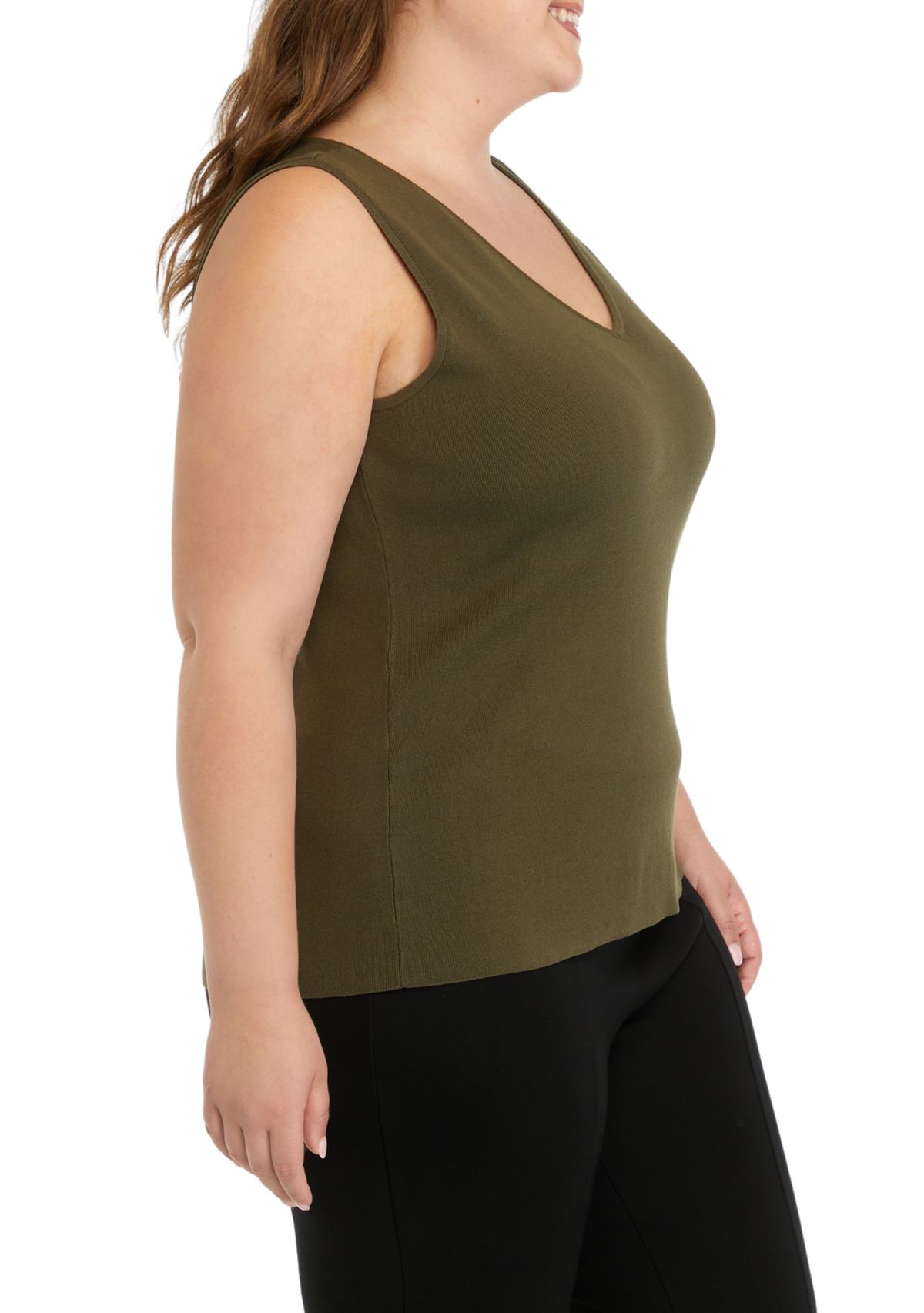Plus Size Sweater Knit Top