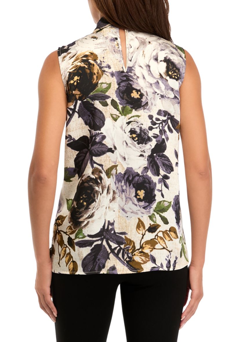 Womens Satin Bow Blouse