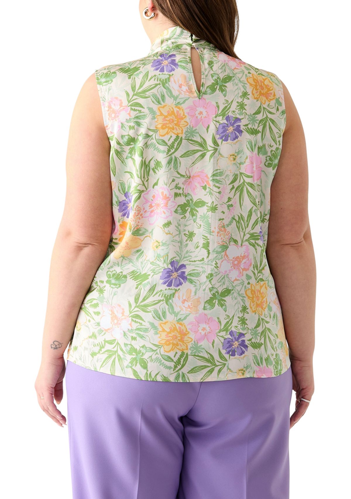 Plus Size Bow Blouse