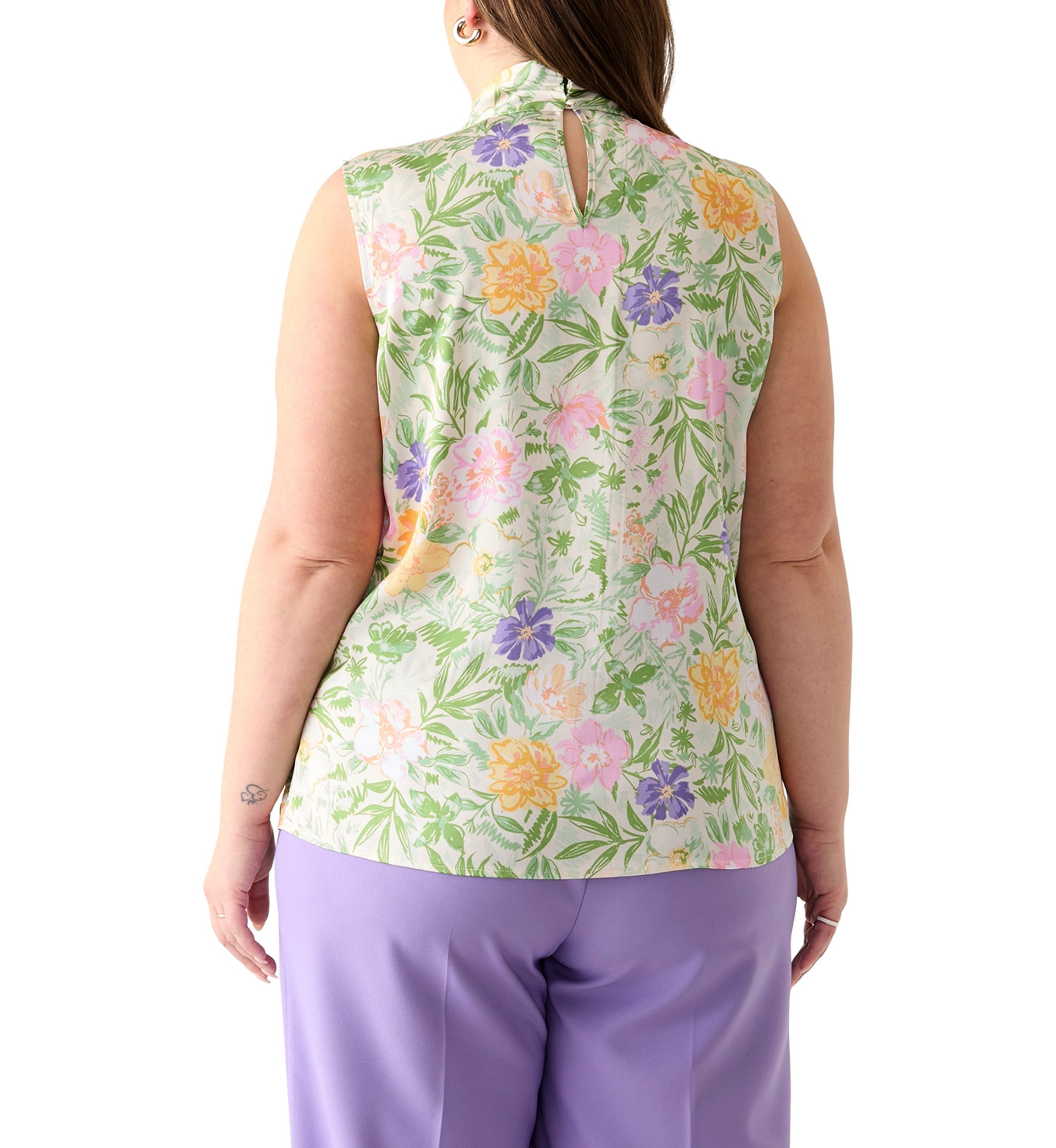 Plus Size Bow Blouse
